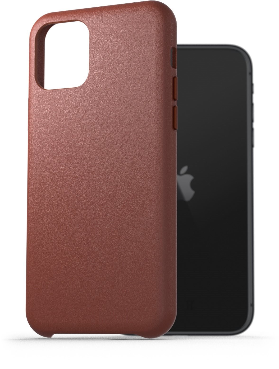 AlzaGuard Genuine Leather Case iPhone 11 készülékhez, barna