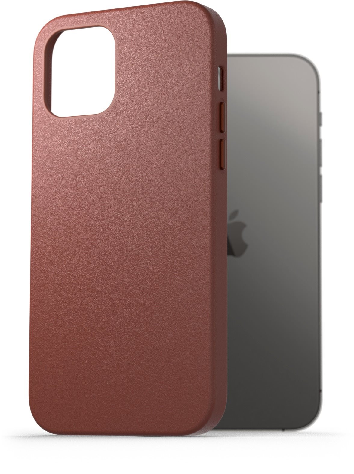 AlzaGuard Genuine Leather Case iPhone 12 / 12 Pro készülékhez, barna