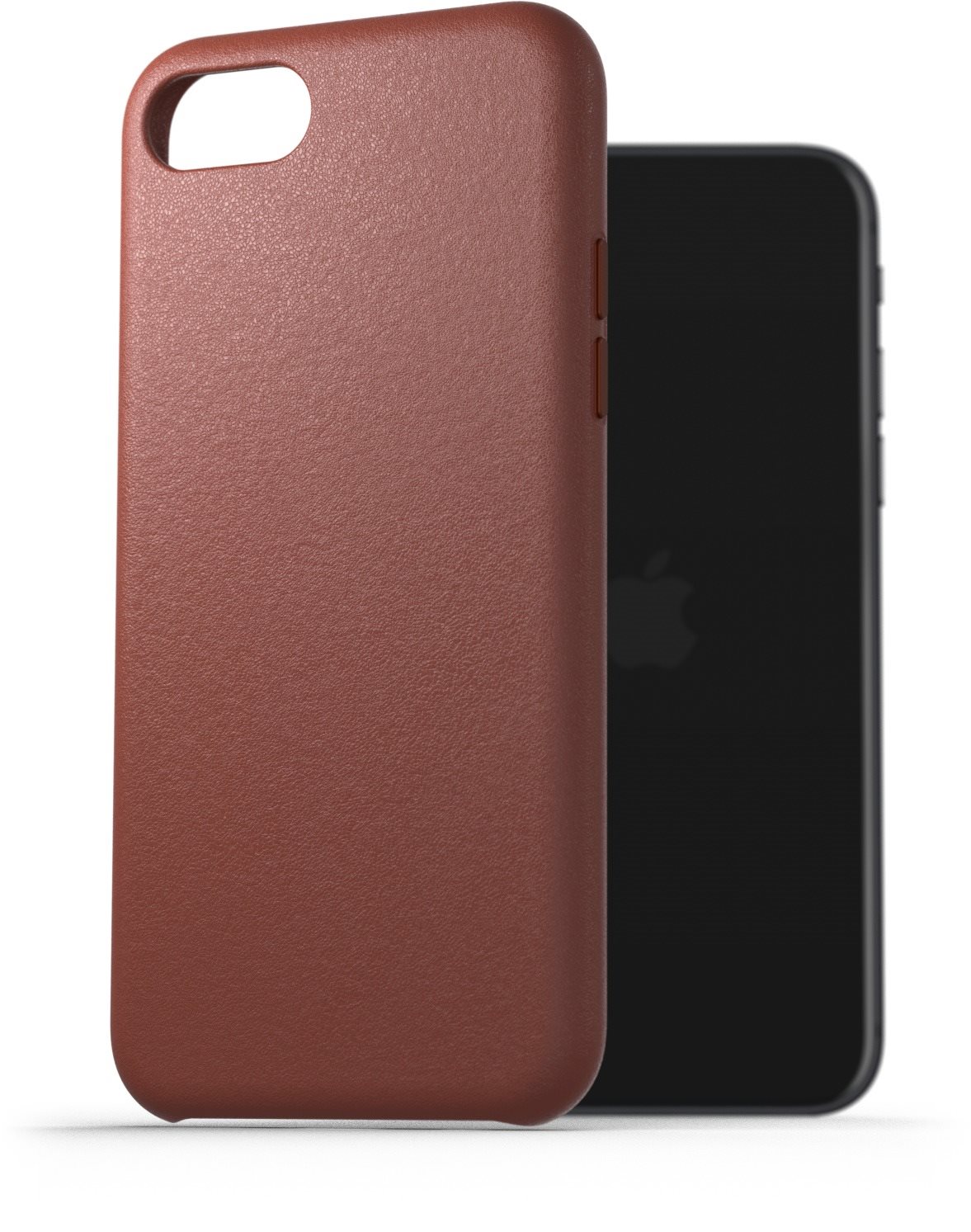 AlzaGuard Genuine Leather Case iPhone 7 / 8 / SE 2020 / SE 2022 készülékhez, barna