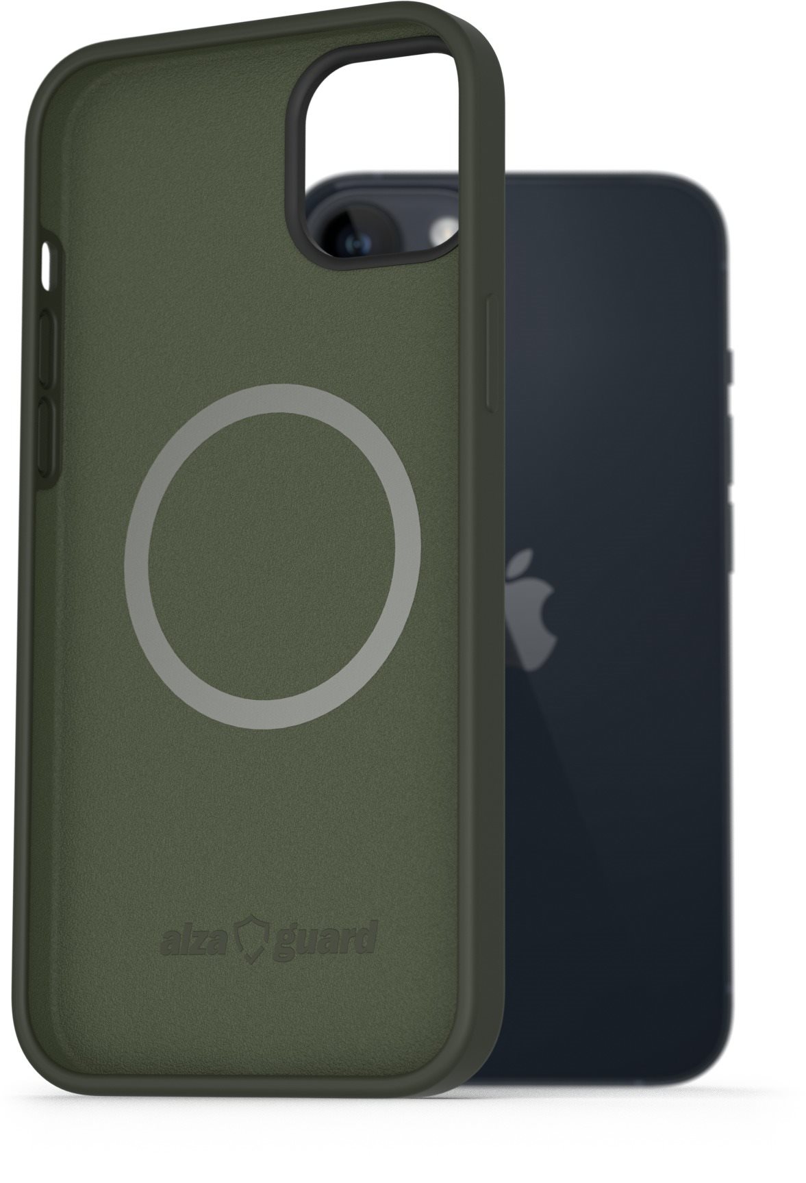 AlzaGuard Magnetic Silicone Case tok iPhone 14 Plus készülékhez, zöld