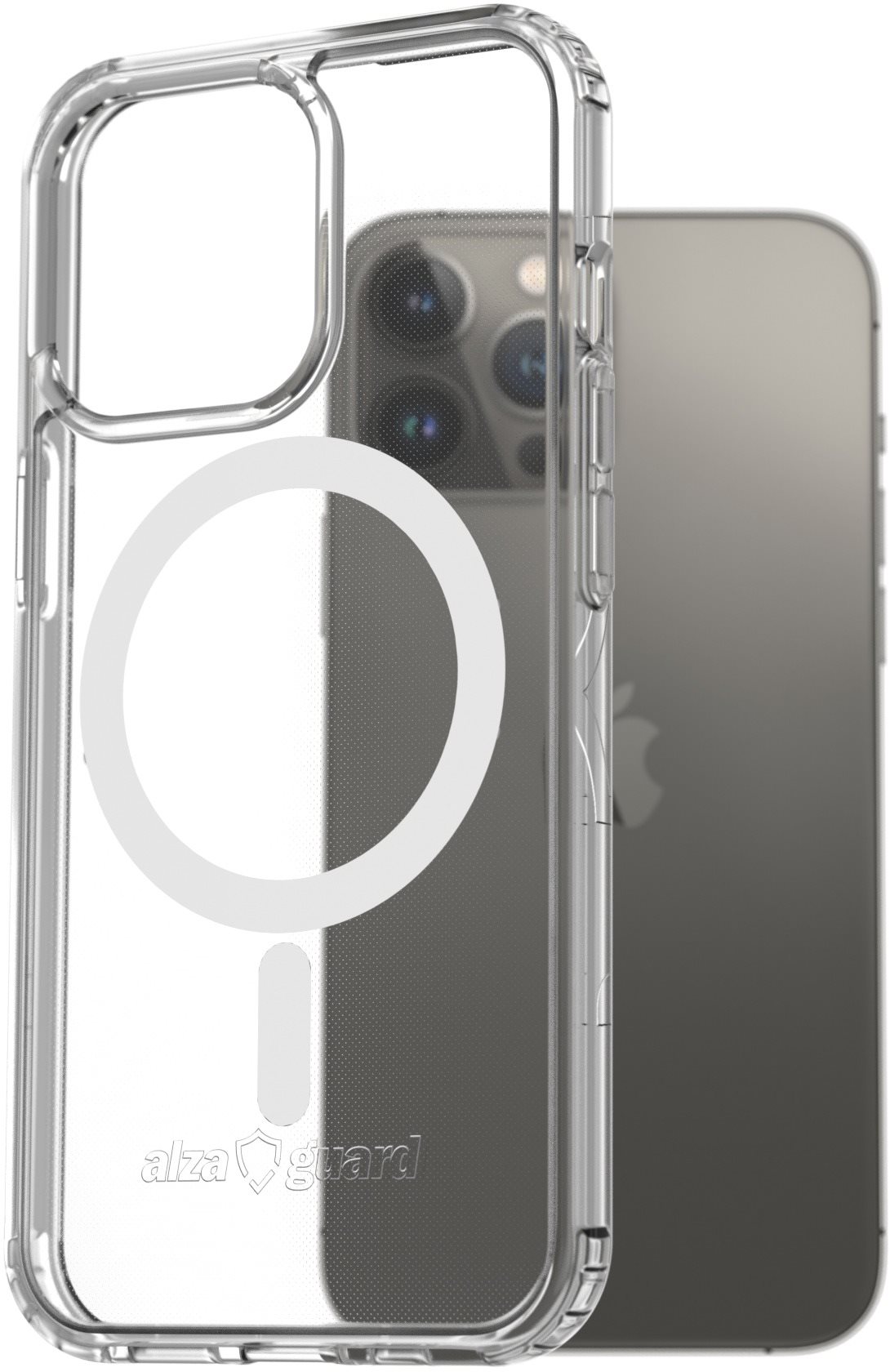 AlzaGuard Magnetic Crystal Clear Case az iPhone 13 Pro Max készülékhez