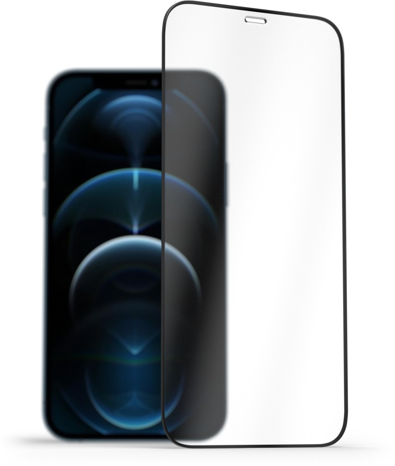AlzaGuard FullCover Glass Protector iPhone 12 / 12 Pro 2.5D üvegfólia - fekete