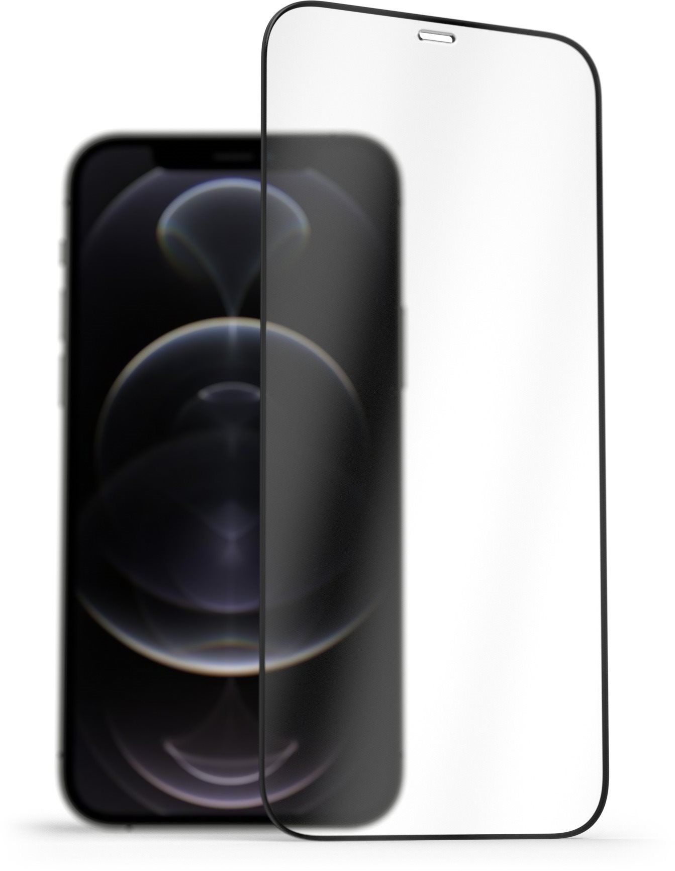 AlzaGuard FullCover Glass Protector iPhone 12 Pro Max 2.5D üvegfólia - fekete
