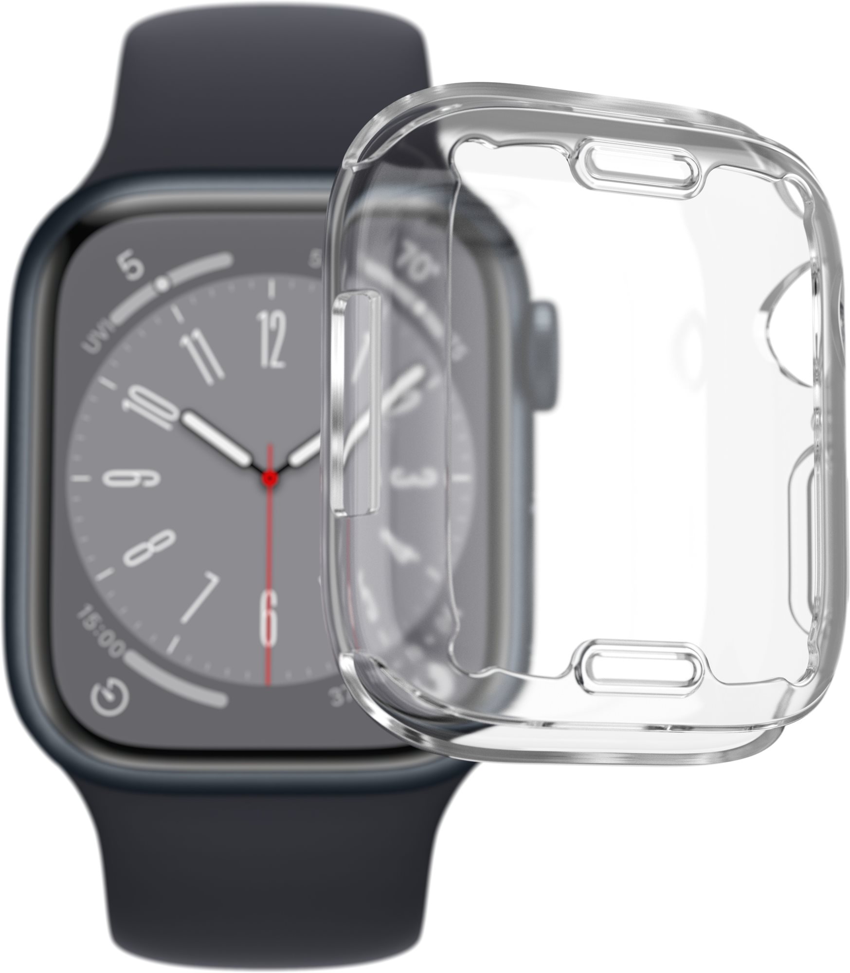 AlzaGuard Crystal Clear TPU FullCase 41 mm-es Apple Watchhoz