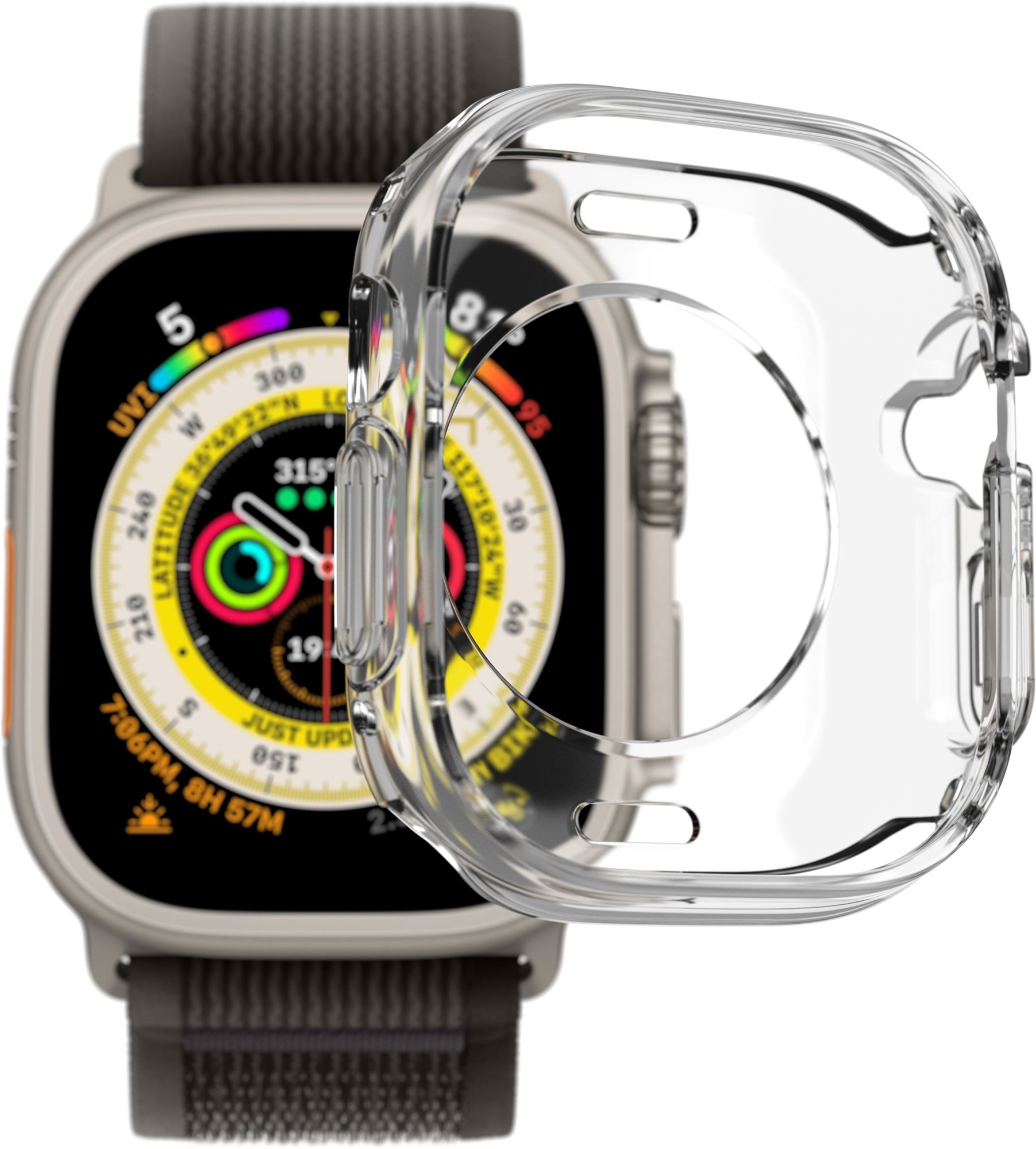 AlzaGuard Crystal Clear TPU HalfCase Apple Watch Ultra tok