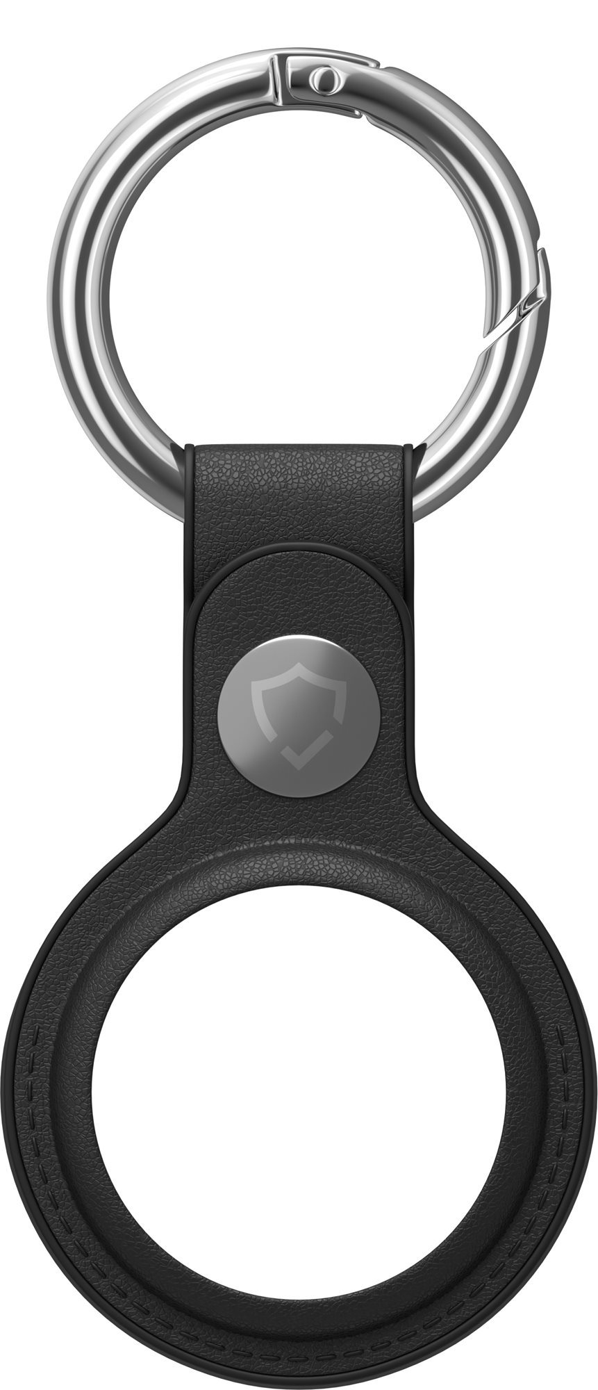 AlzaGuard Genuine Leather Keychain az Airtaghez - fekete