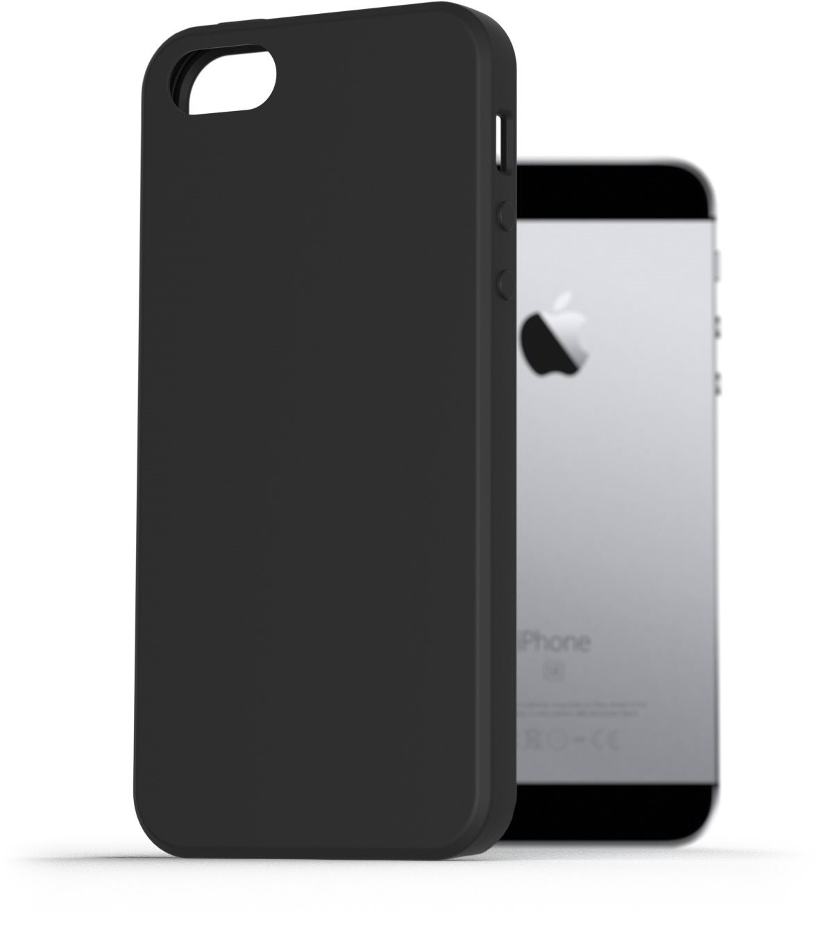 AlzaGuard Premium Liquid Silicone Case iPhone 5 / 5S / SE fekete tok
