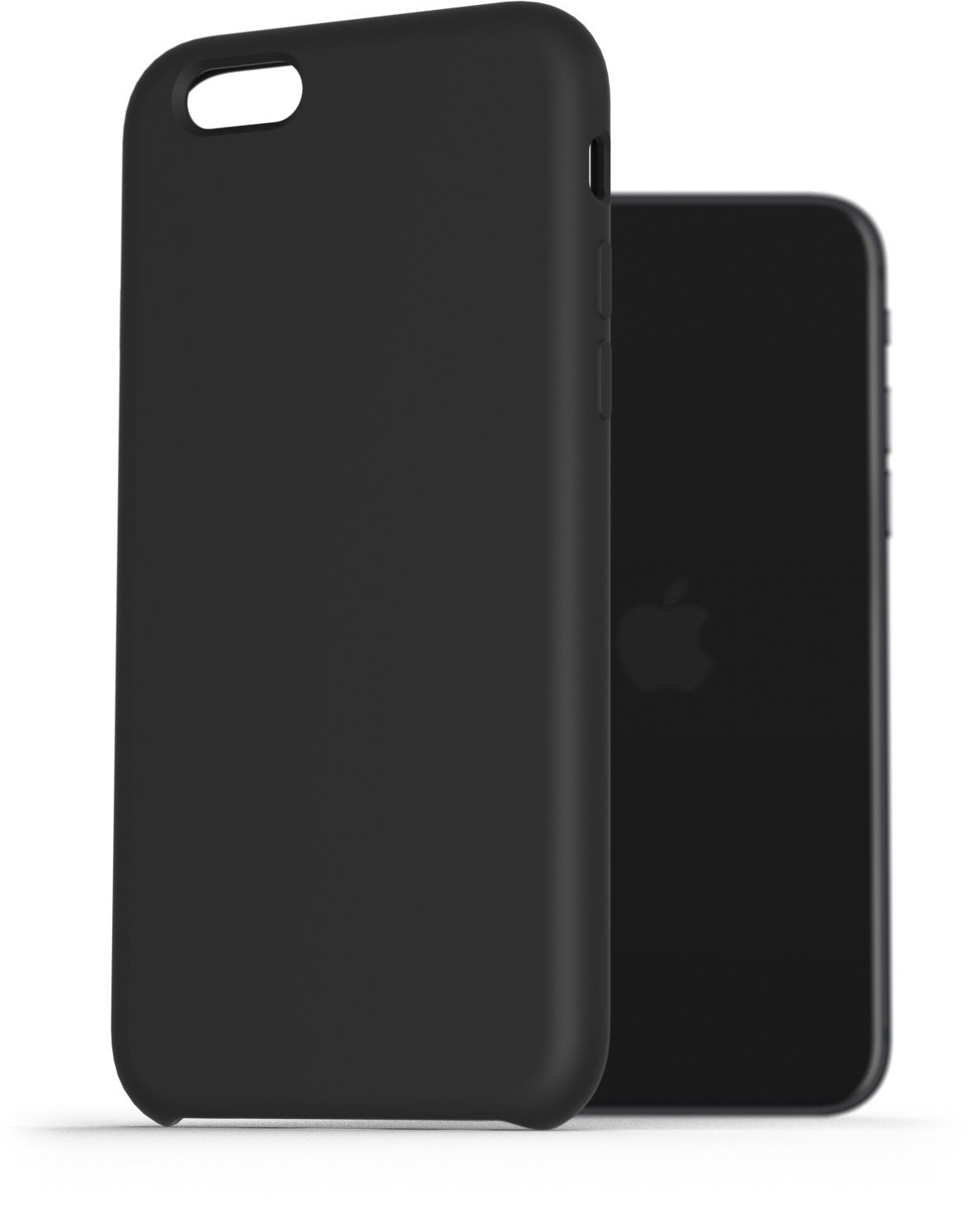 AlzaGuard Premium Liquid Silicone Case iPhone 7 / 8 / SE 2020 / SE 2022 fekete tok