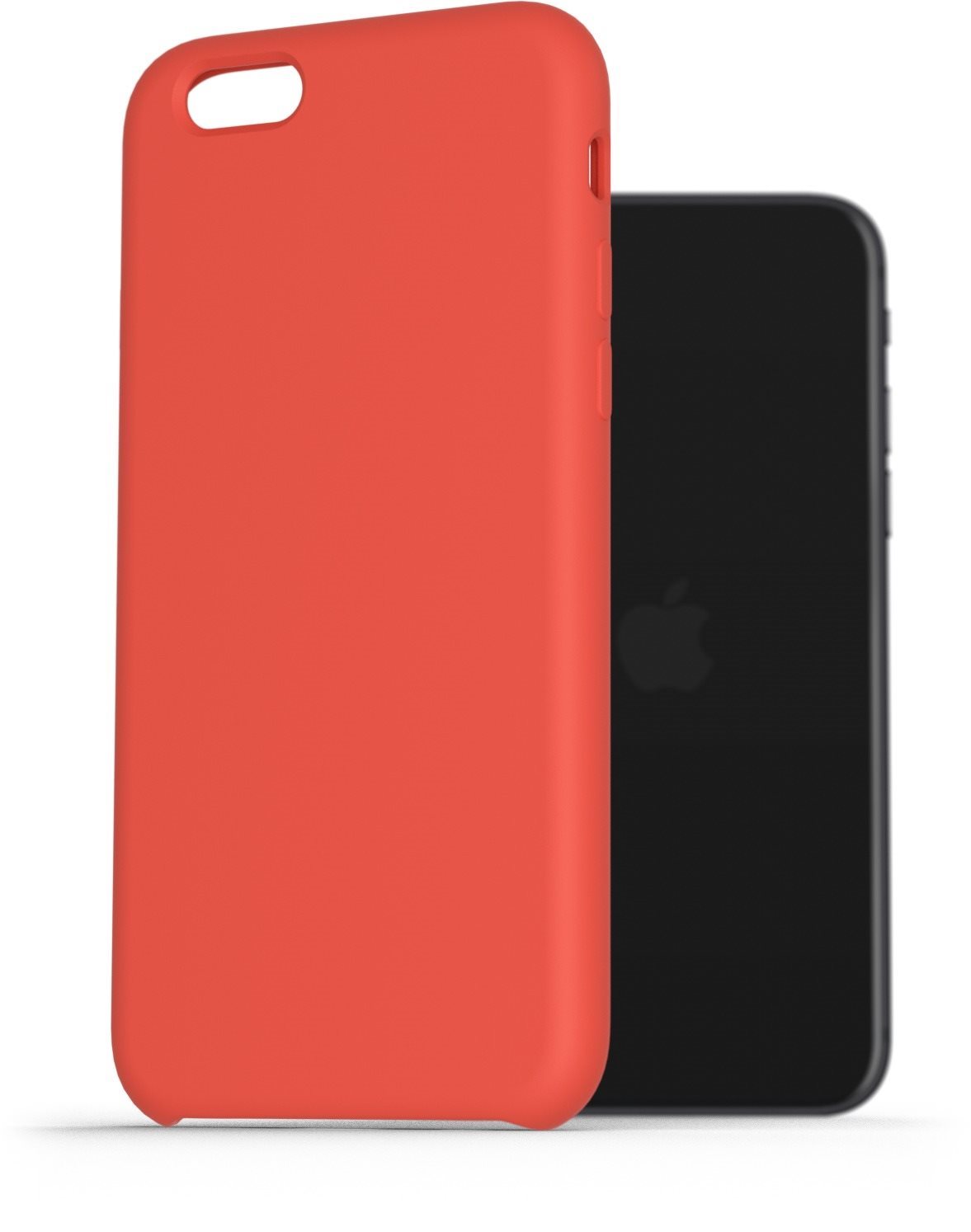 AlzaGuard Premium Liquid Silicone Case iPhone 7 / 8 / SE 2020 / SE 2022 piros tok