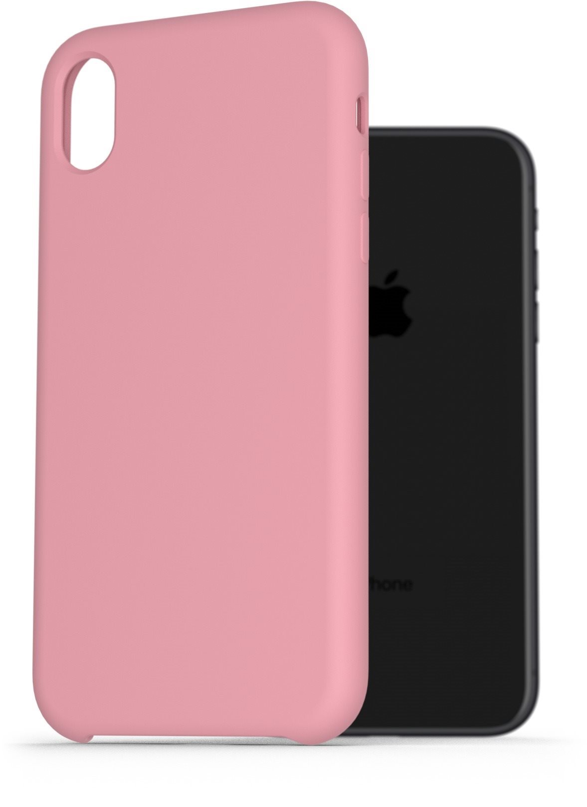 AlzaGuard Premium Liquid Silicone Case iPhone Xr rózsaszín tok