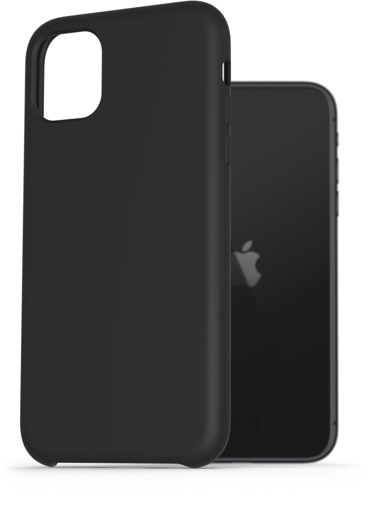 AlzaGuard Premium Liquid Silicone Case iPhone 11 fekete tok