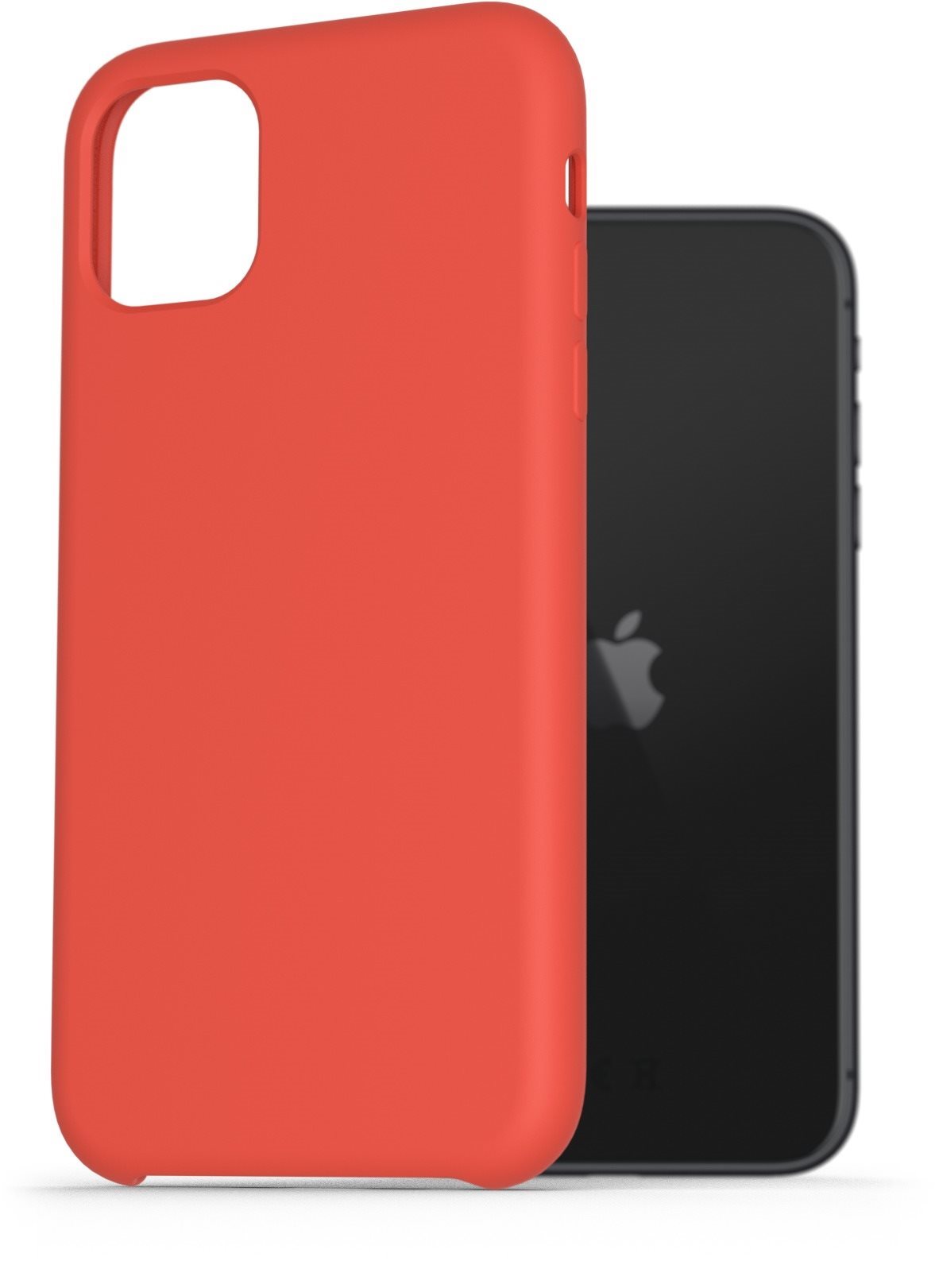 AlzaGuard Premium Liquid Silicone Case iPhone 11 piros tok