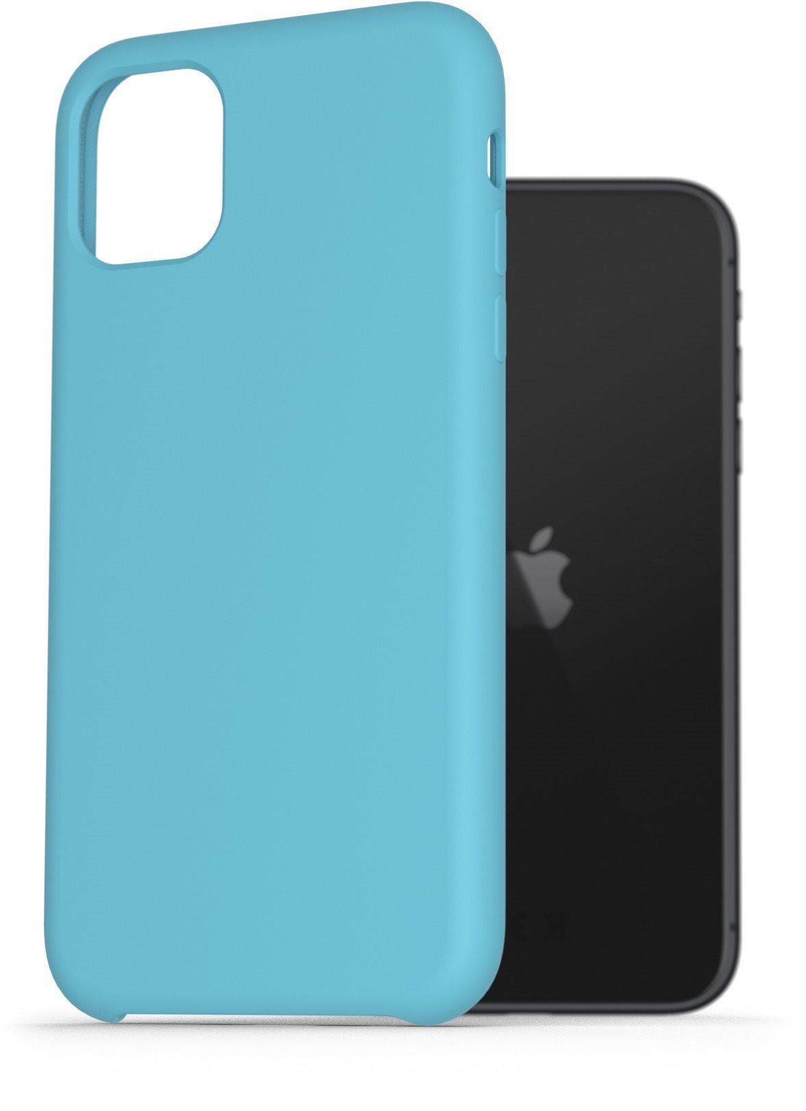 AlzaGuard Premium Liquid Silicone Case iPhone 11 kék tok