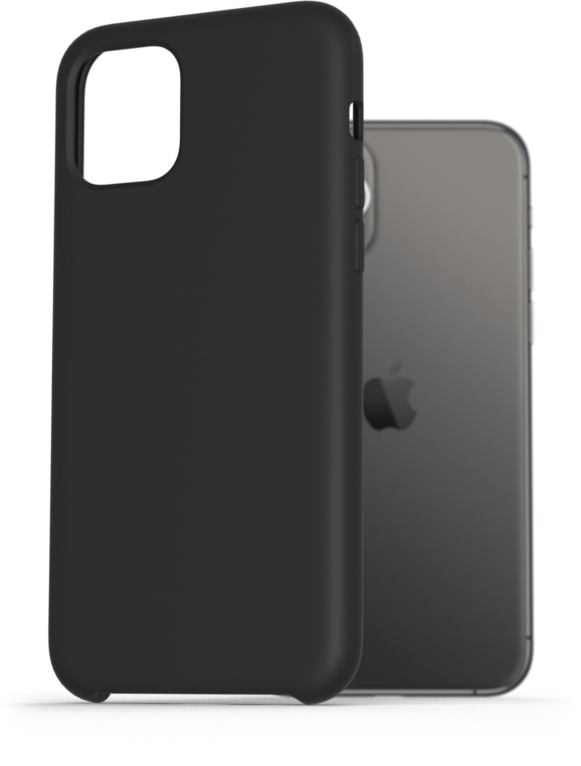 AlzaGuard Premium Liquid Silicon Case iPhone 11 Pro fekete tok