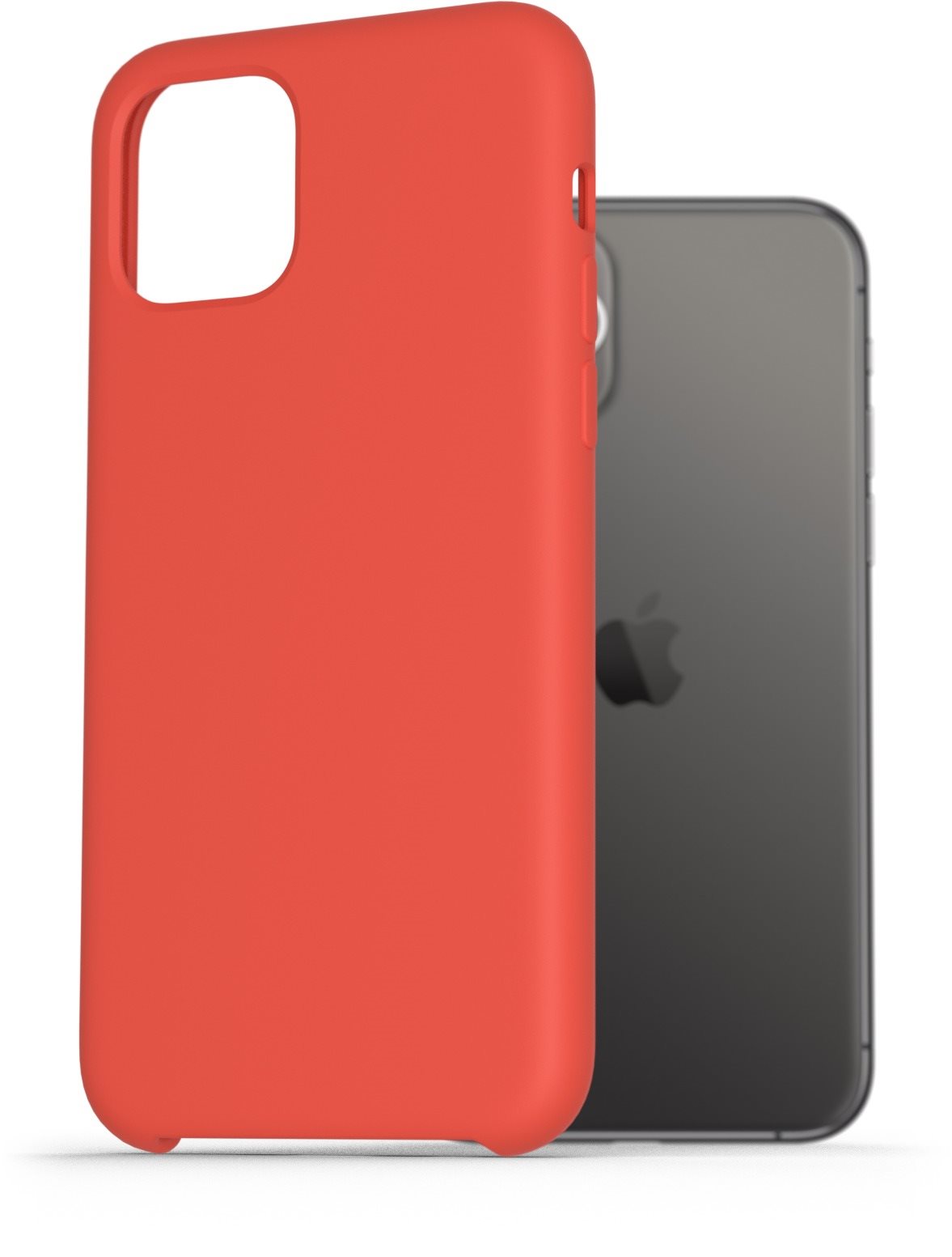 AlzaGuard Premium Liquid Silicone Case iPhone 11 Pro piros tok