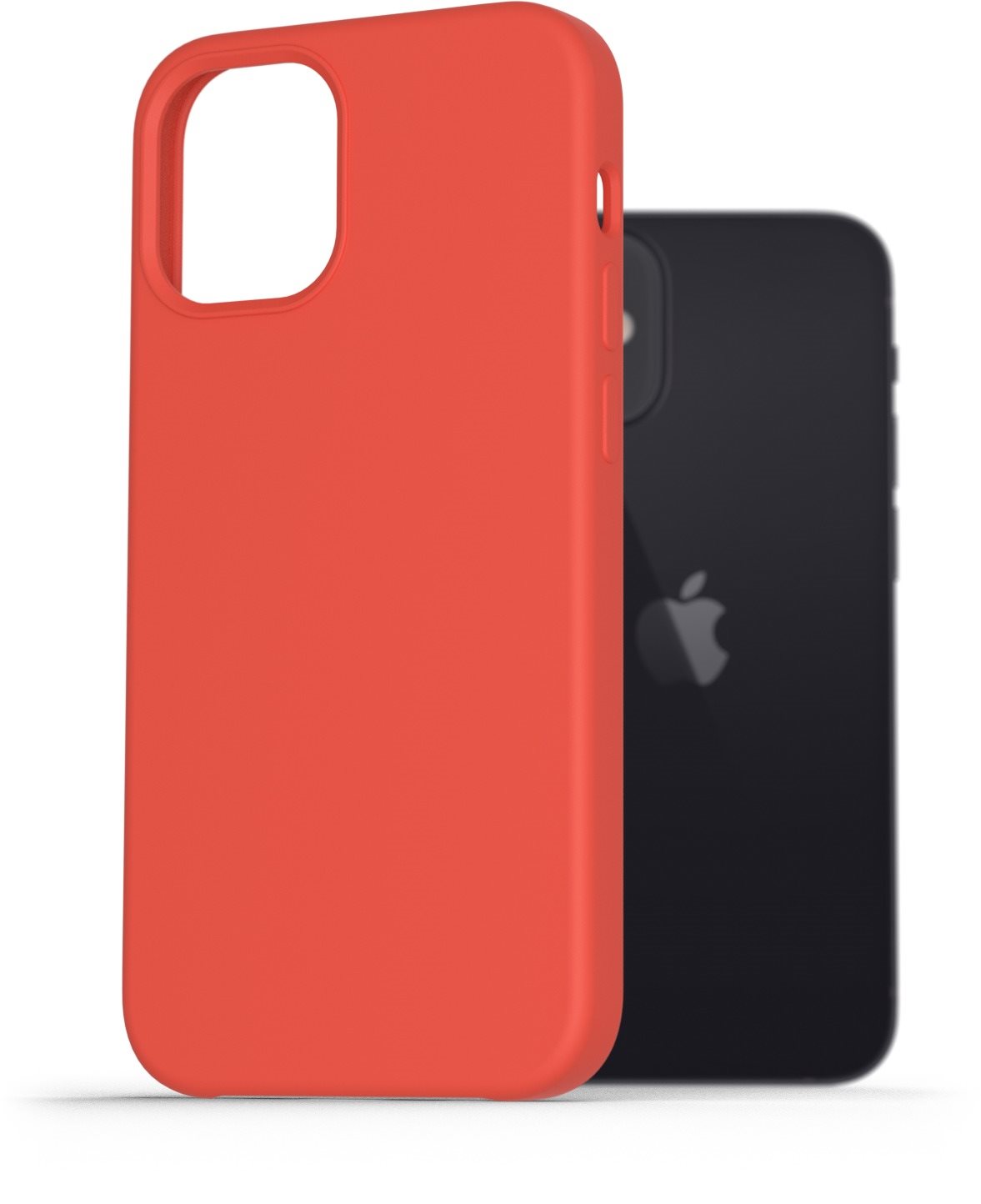 AlzaGuard Premium Liquid Silicone Case iPhone 12 mini piros tok