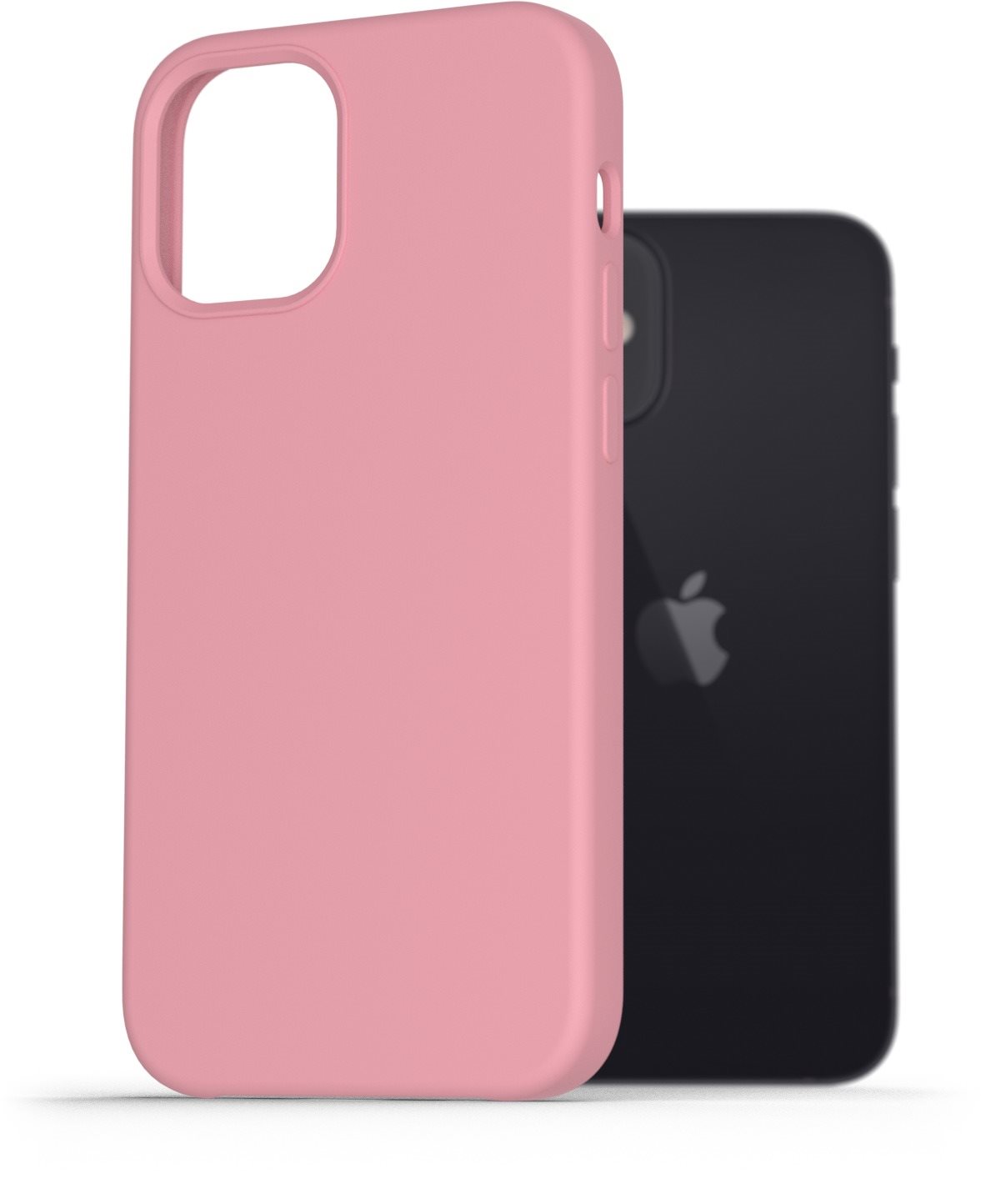 AlzaGuard Premium Liquid Silicone Case iPhone 12 mini rózsaszín tok