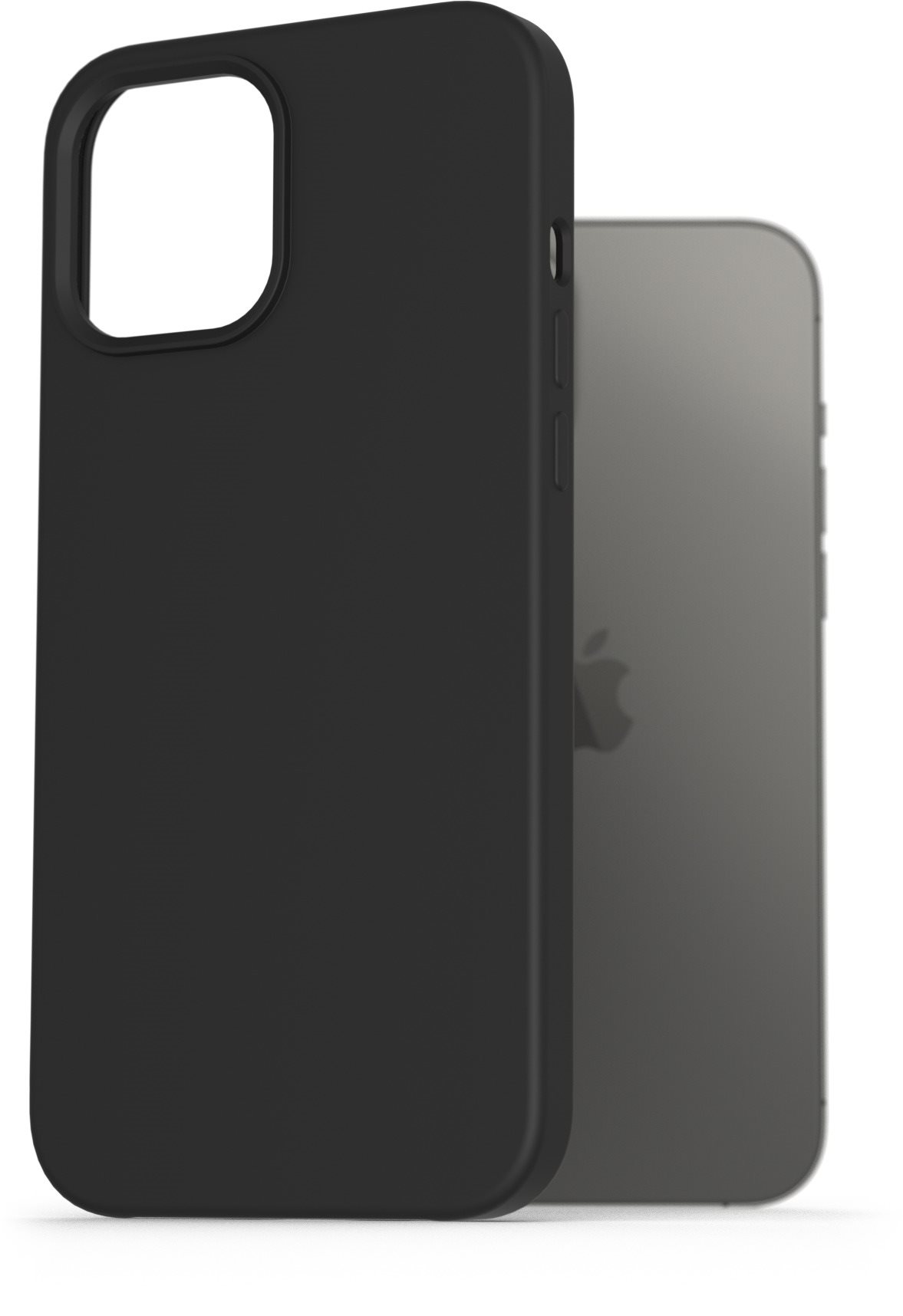 AlzaGuard Premium Liquid Silicone Case iPhone 12 Pro Max fekete tok