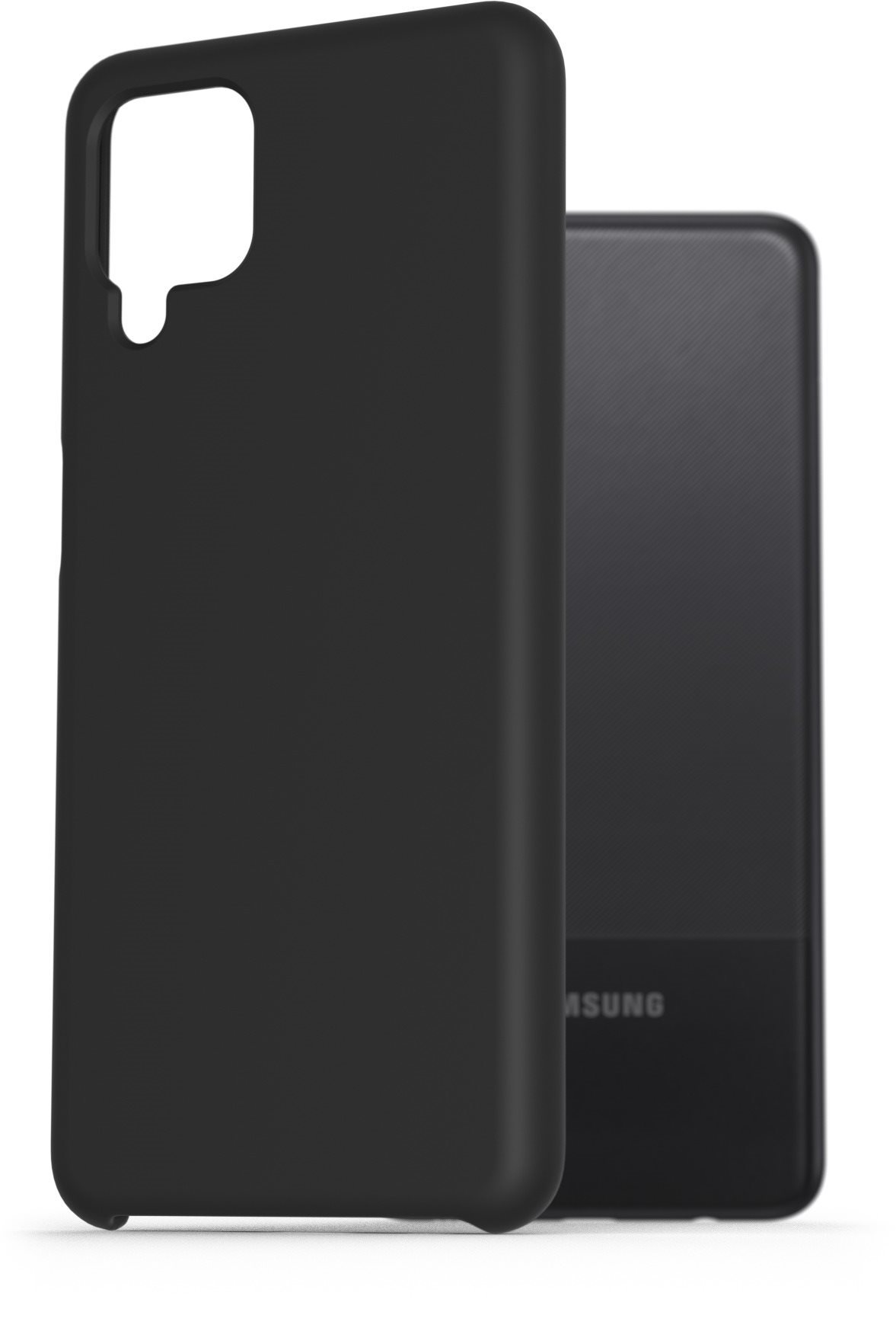 AlzaGuard Premium Liquid Silicone Case Samsung Galaxy A12 fekete tok