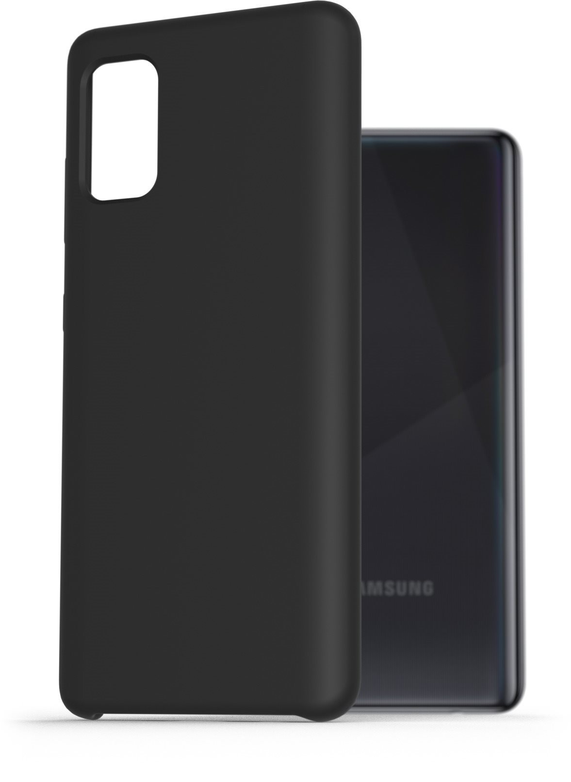 AlzaGuard Premium Liquid Silicone Case Samsung Galaxy A41 fekete tok