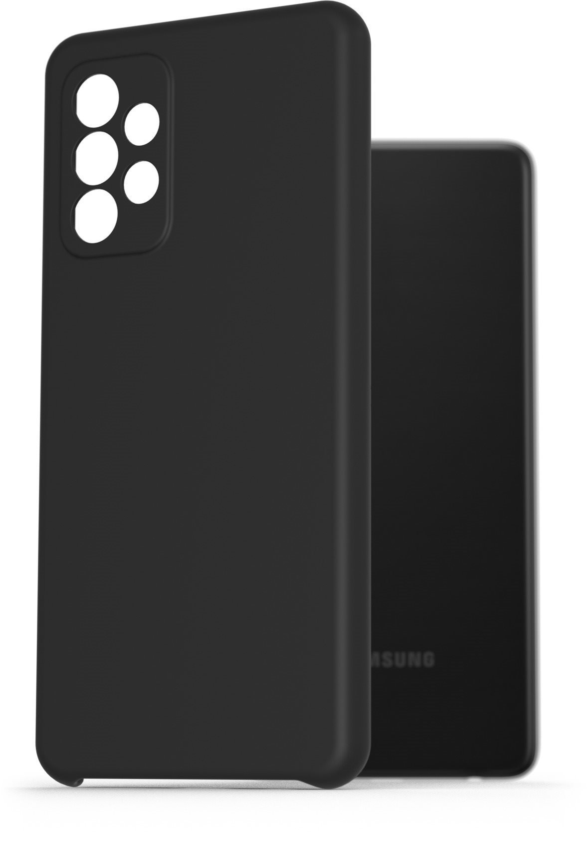 AlzaGuard Premium Liquid Silicone Case Samsung Galaxy A52 / A52 5G / A52s fekete tok
