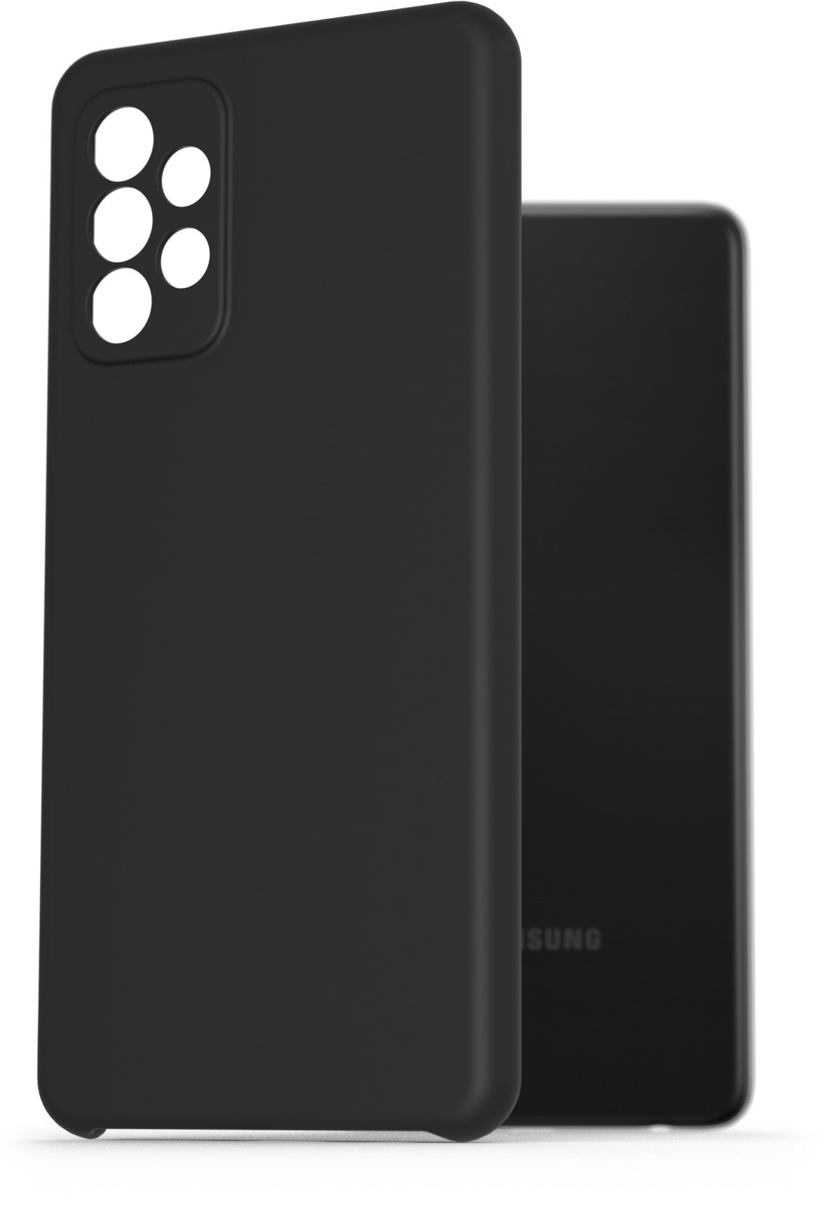 AlzaGuard Premium Liquid Silicone Case Samsung Galaxy A72 fekete tok