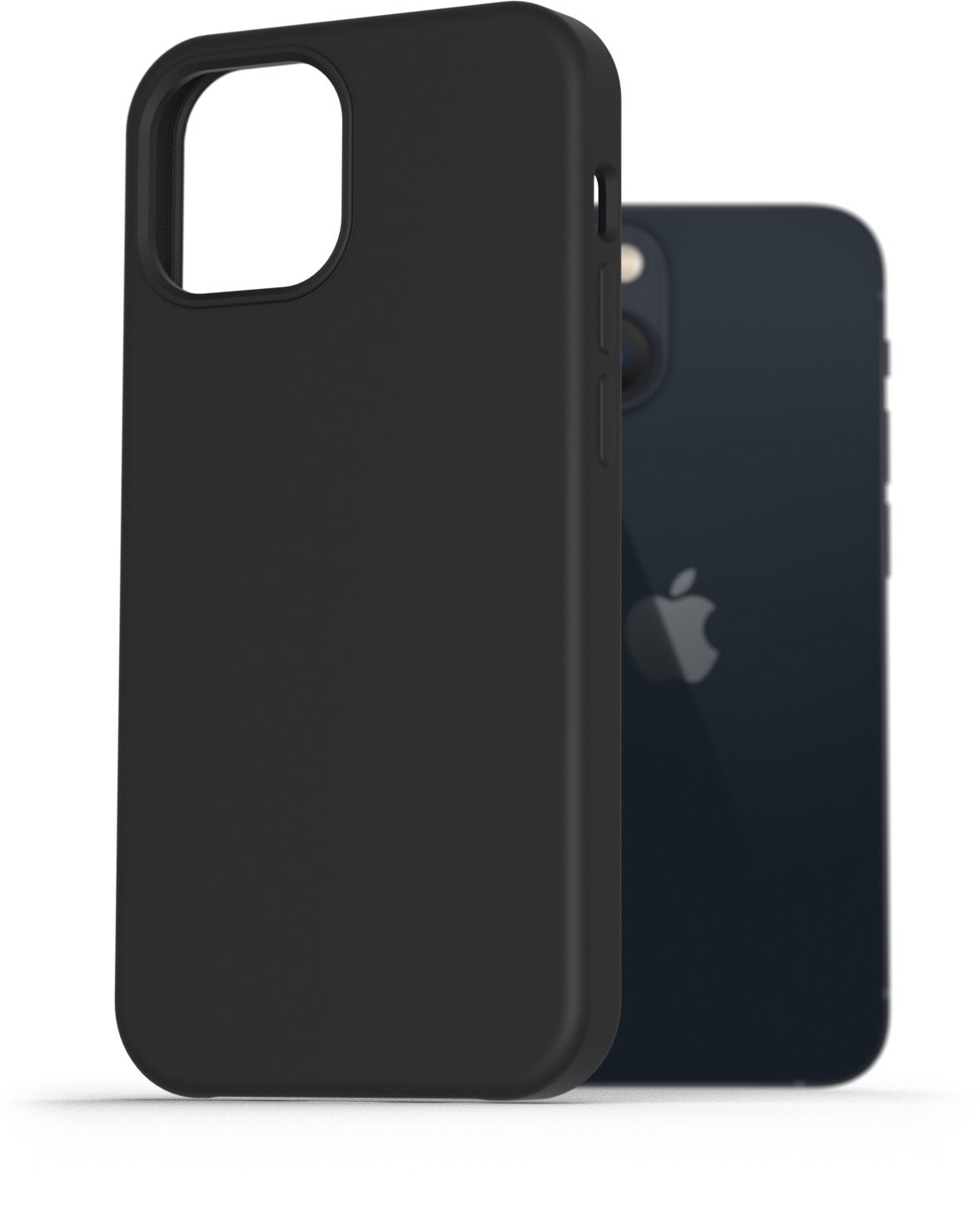 AlzaGuard Premium Liquid Silicone Case iPhone 13 Mini fekete tok