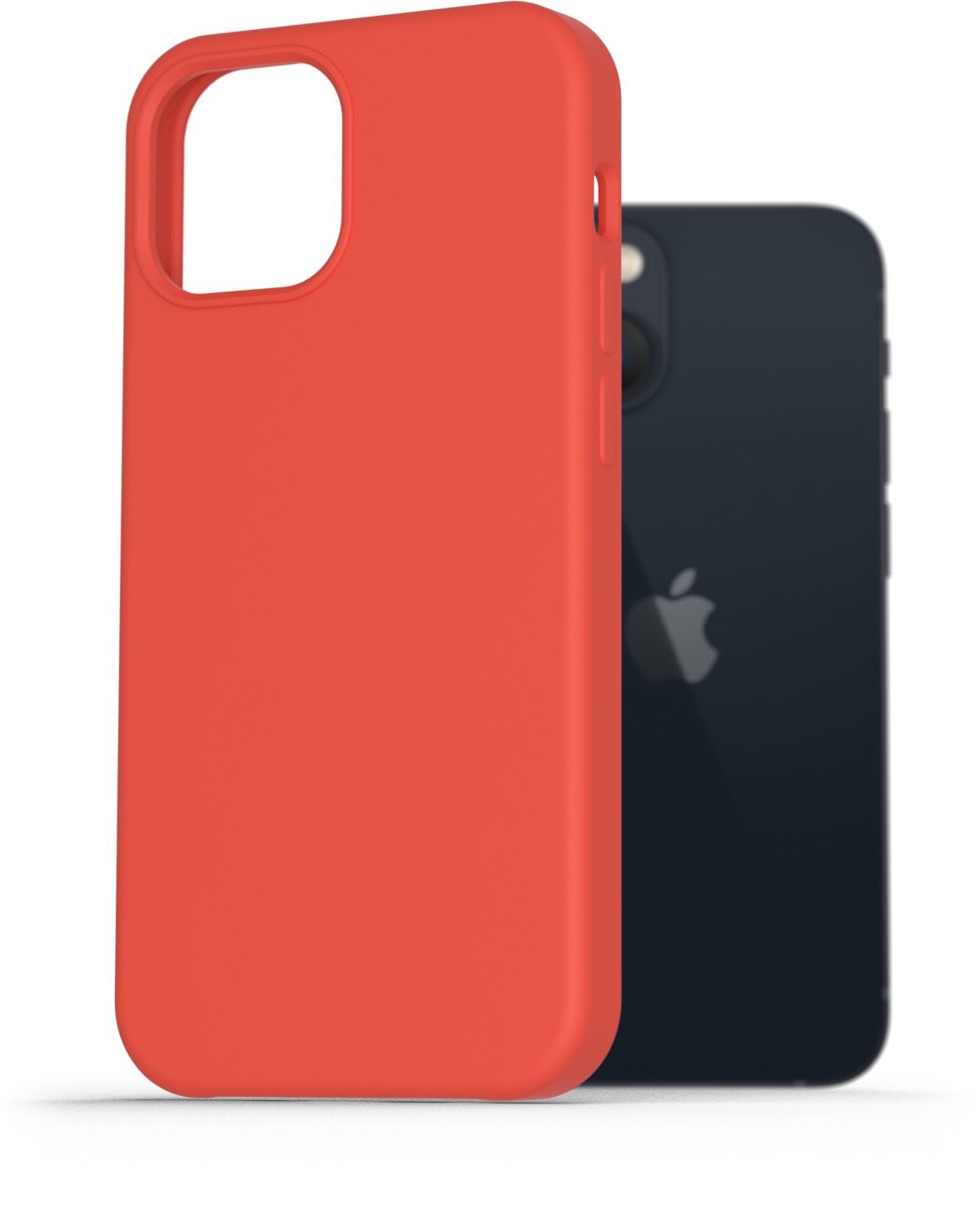 AlzaGuard Premium Liquid Silicone Case iPhone 13 Mini piros tok