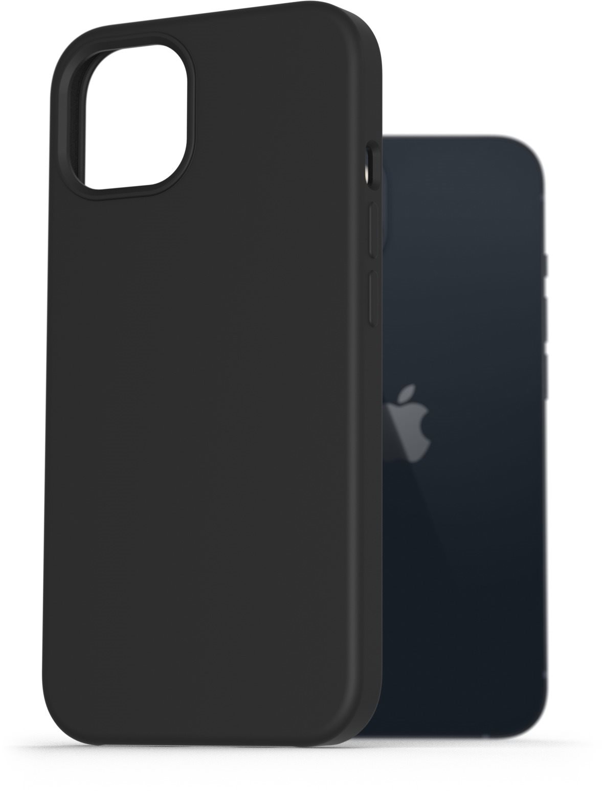 AlzaGuard Premium Liquid Silicone Case az iPhone 13 fekete készülékhez