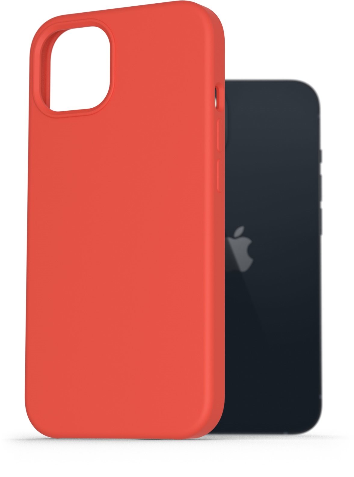 AlzaGuard Premium Liquid Silicone Case iPhone 13 piros tok
