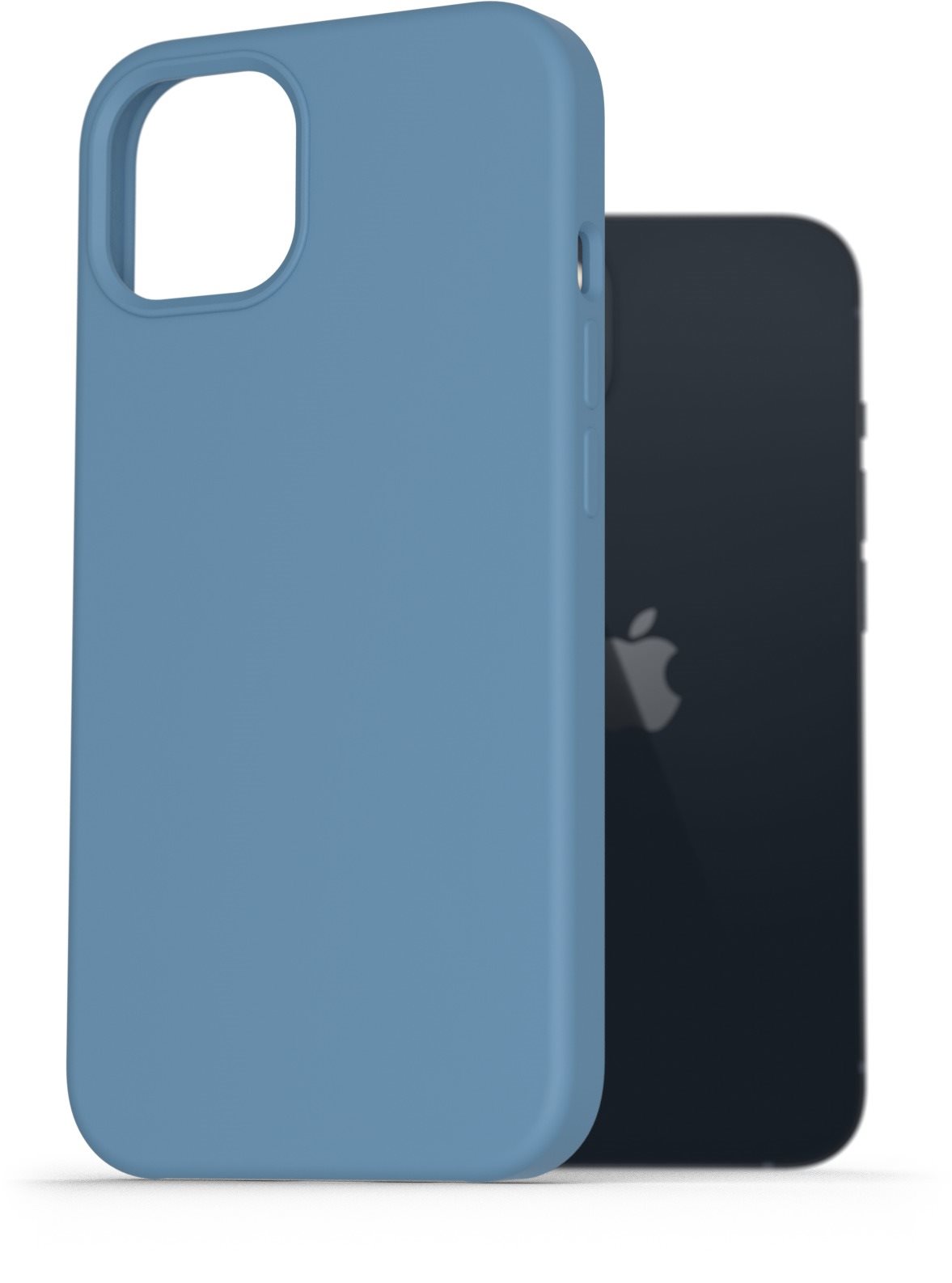 AlzaGuard Premium Liquid Silicone Case iPhone 13 kék tok