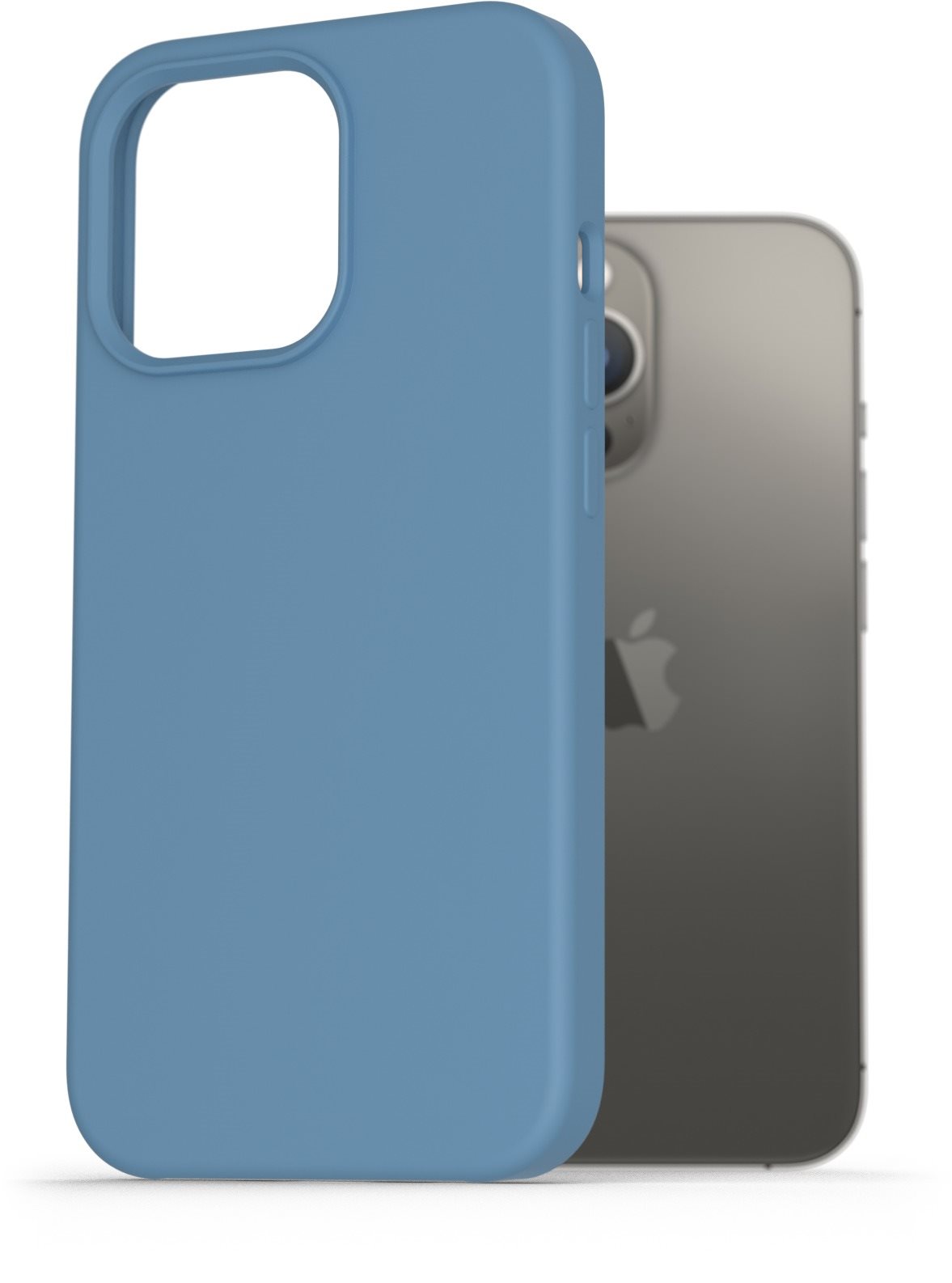 AlzaGuard Premium Liquid Silicone Case iPhone 13 Pro kék tok
