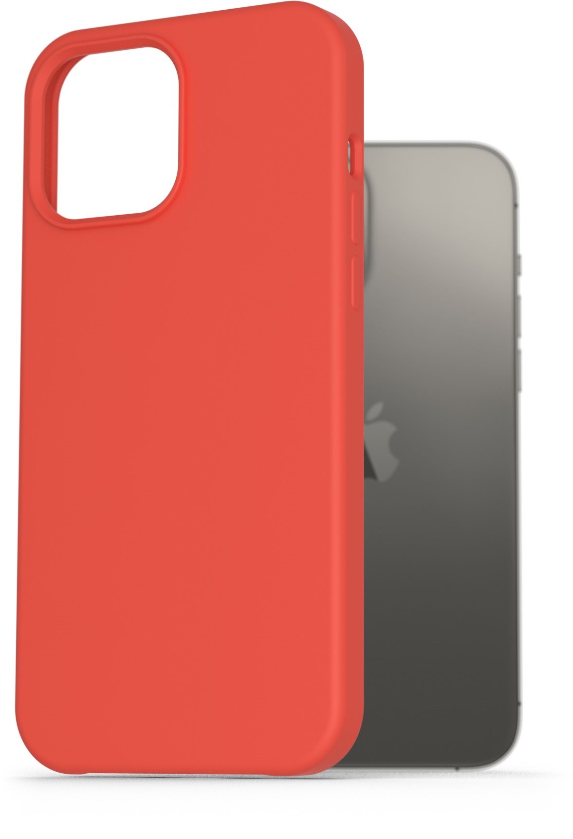 AlzaGuard Premium Liquid Silicone Case iPhone 13 Pro Max piros tok