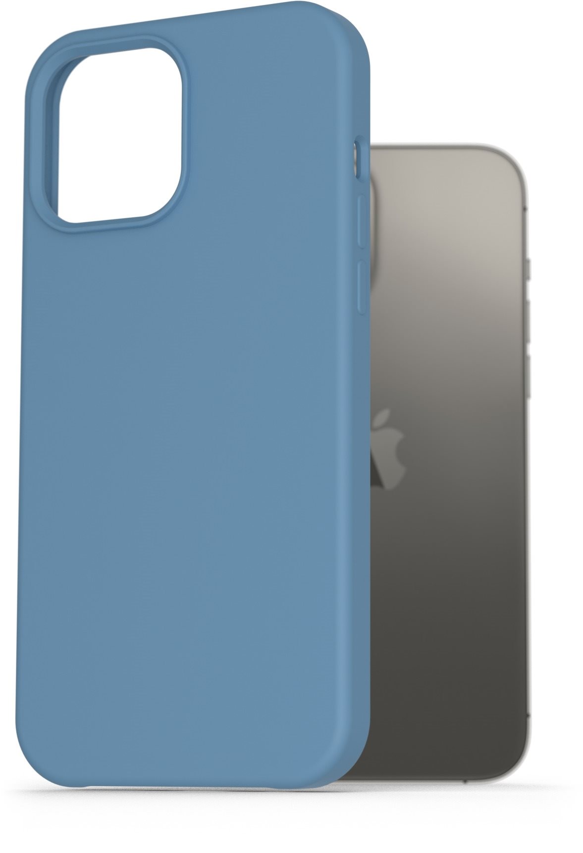 AlzaGuard Premium Liquid Silicone Case iPhone 13 Pro Max kék tok