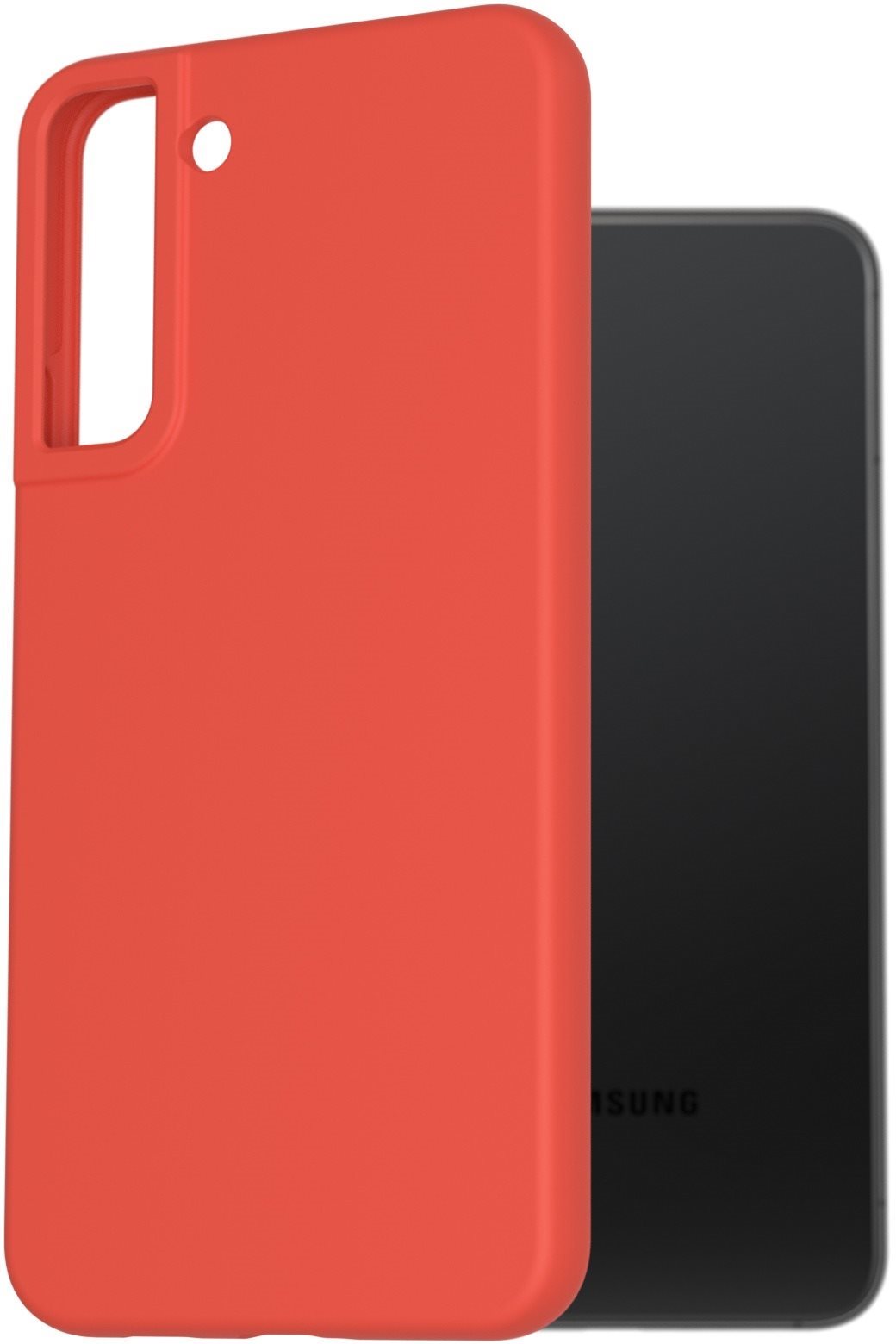 AlzaGuard Premium Liquid Silicone Case a Samsung Galaxy S22 Plus készülékhez - piros