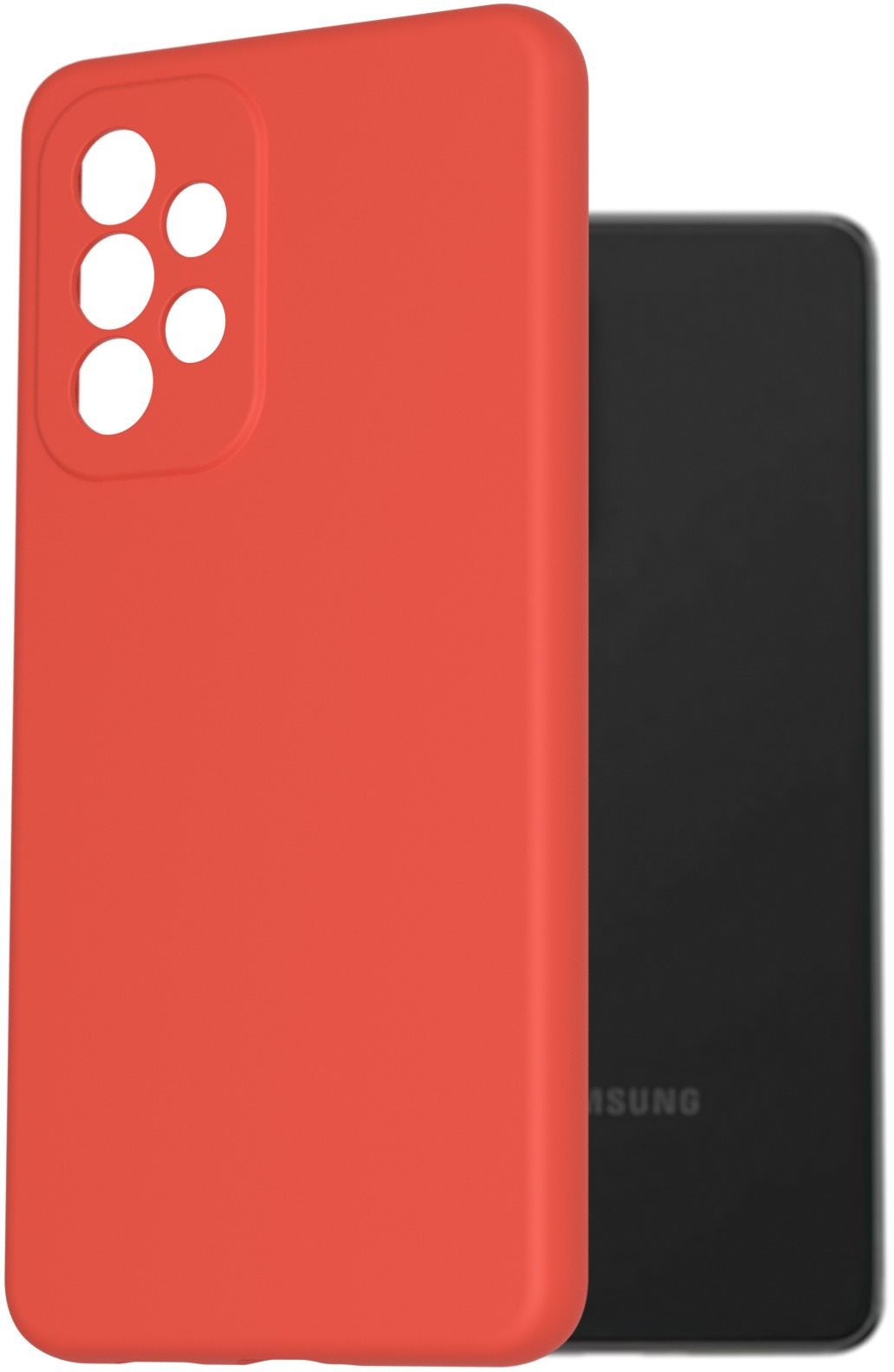 AlzaGuard Premium Liquid Silicone Case a Samsung Galaxy A53 készülékhez - piros