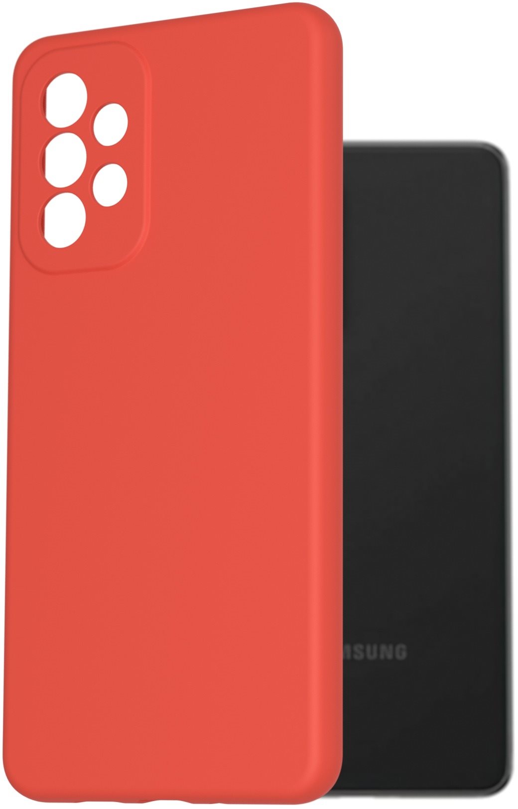 AlzaGuard Premium Liquid Silicone Case a Samsung Galaxy A73 készülékhez - piros