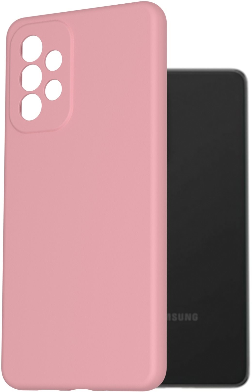 AlzaGuard Premium Liquid Silicone Case a Samsung Galaxy A73 készülékhez - rózsaszín
