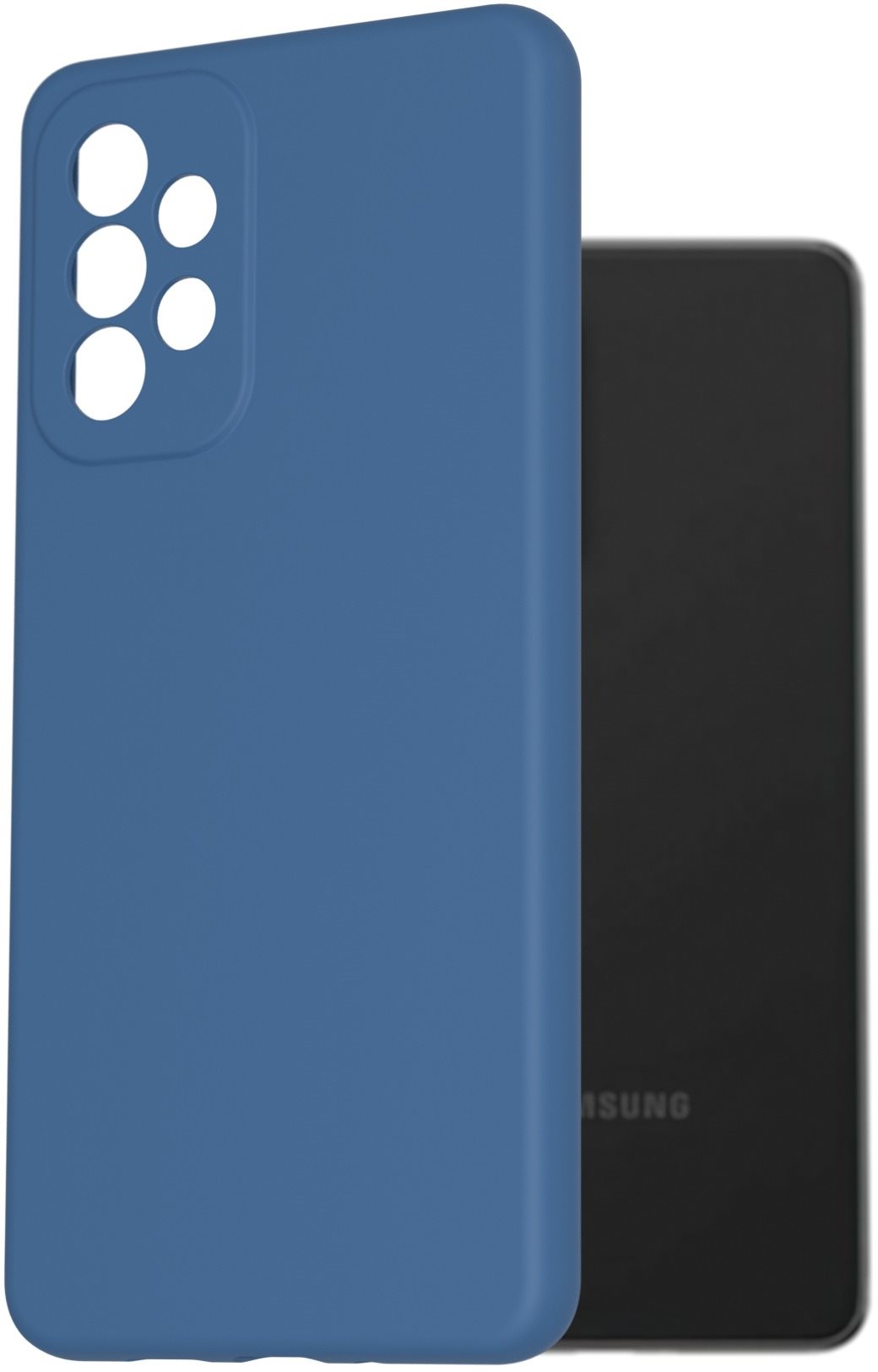 AlzaGuard Premium Liquid Silicone Case a Samsung Galaxy A73 készülékhez - kék