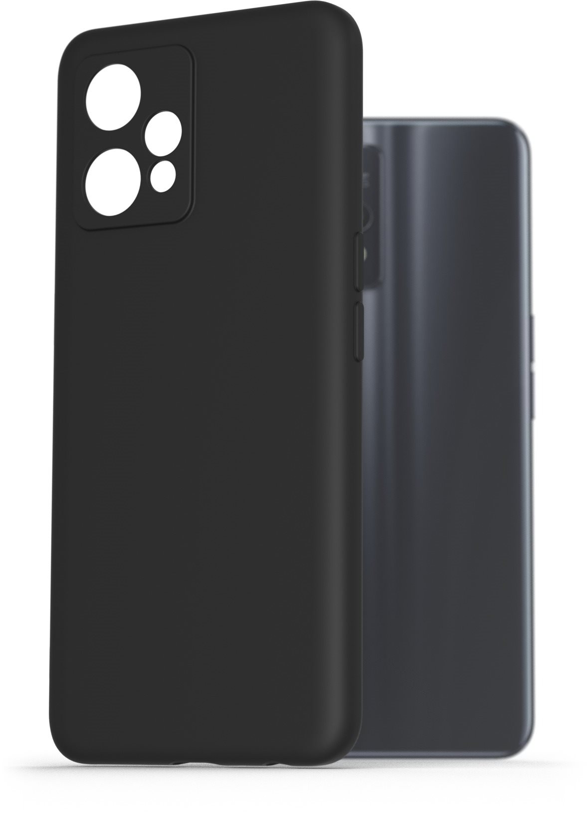 AlzaGuard Premium Liquid Silicone Case a Realme 9/9 Pro+ készülékhez - fekete