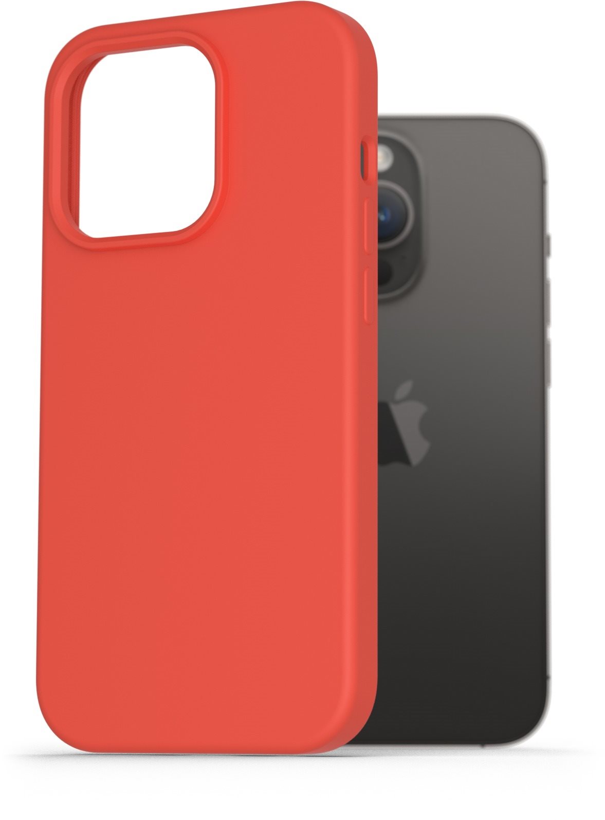 AlzaGuard Premium Liquid iPhone 14 Pro piros szilikon tok
