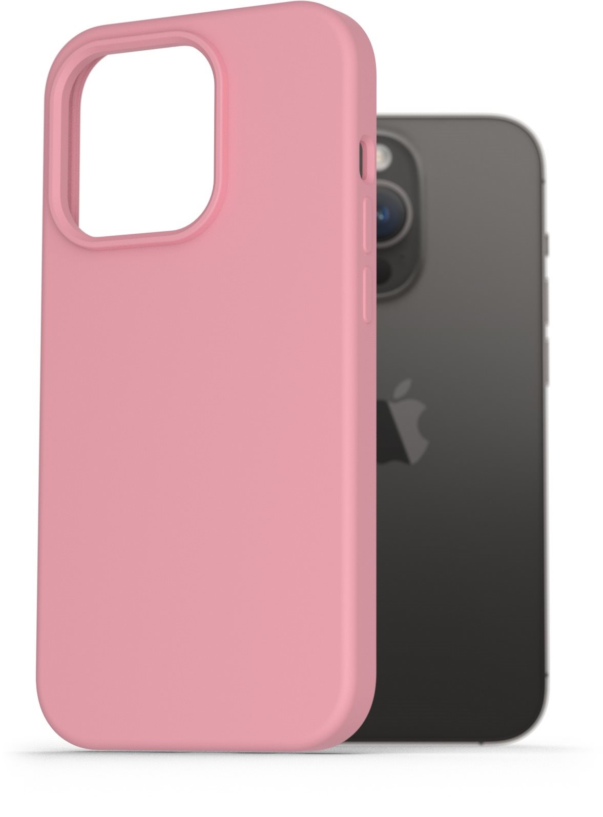 AlzaGuard Premium Liquid iPhone 14 Pro rózsaszín szilikon tok