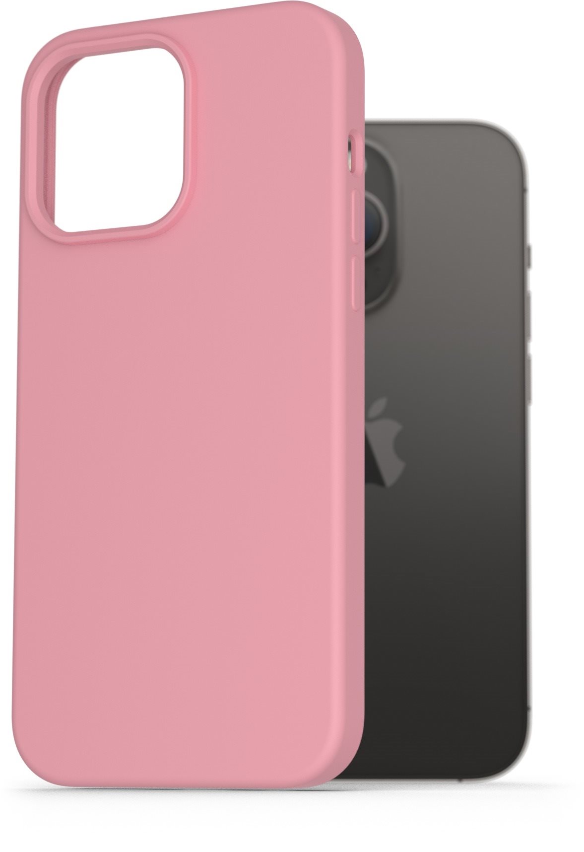 AlzaGuard Premium Liquid iPhone 14 Pro Max rózsaszín szilikon tok