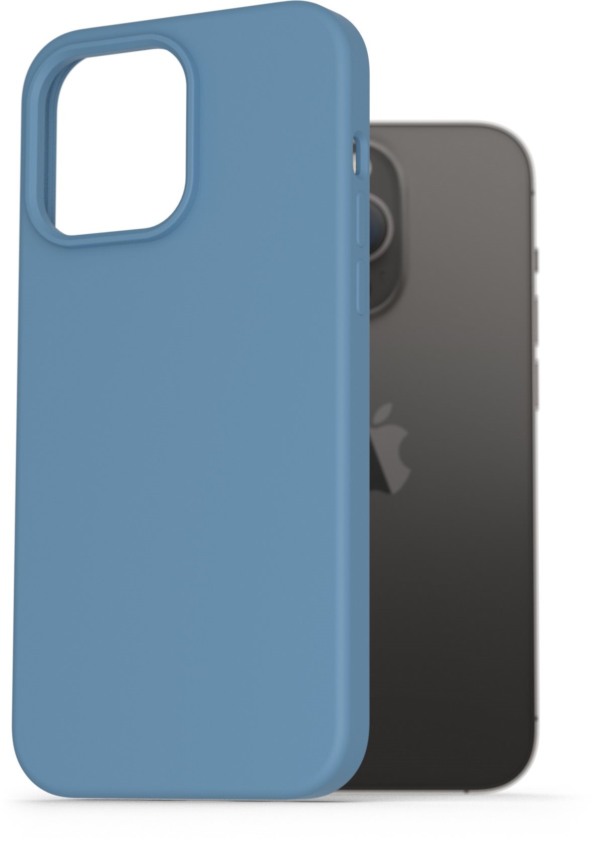 AlzaGuard Premium Liquid iPhone 14 Pro Max kék szilikon tok
