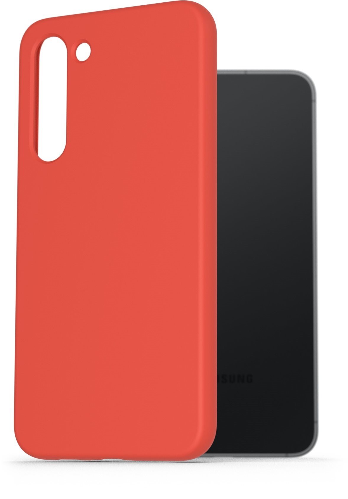 AlzaGuard Premium Liquid Samsung Galaxy S23+ 5G piros szilikon tok