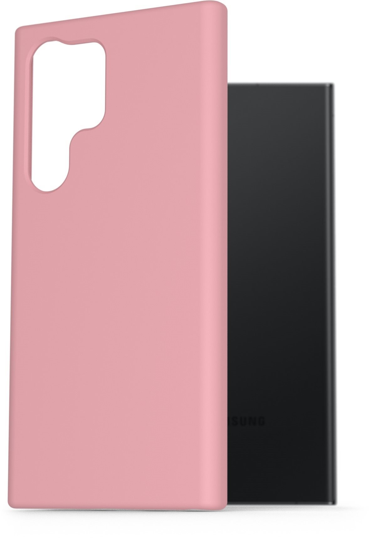AlzaGuard Premium Liquid Samsung Galaxy S23 Ultra 5G rózsaszín szilikon tok