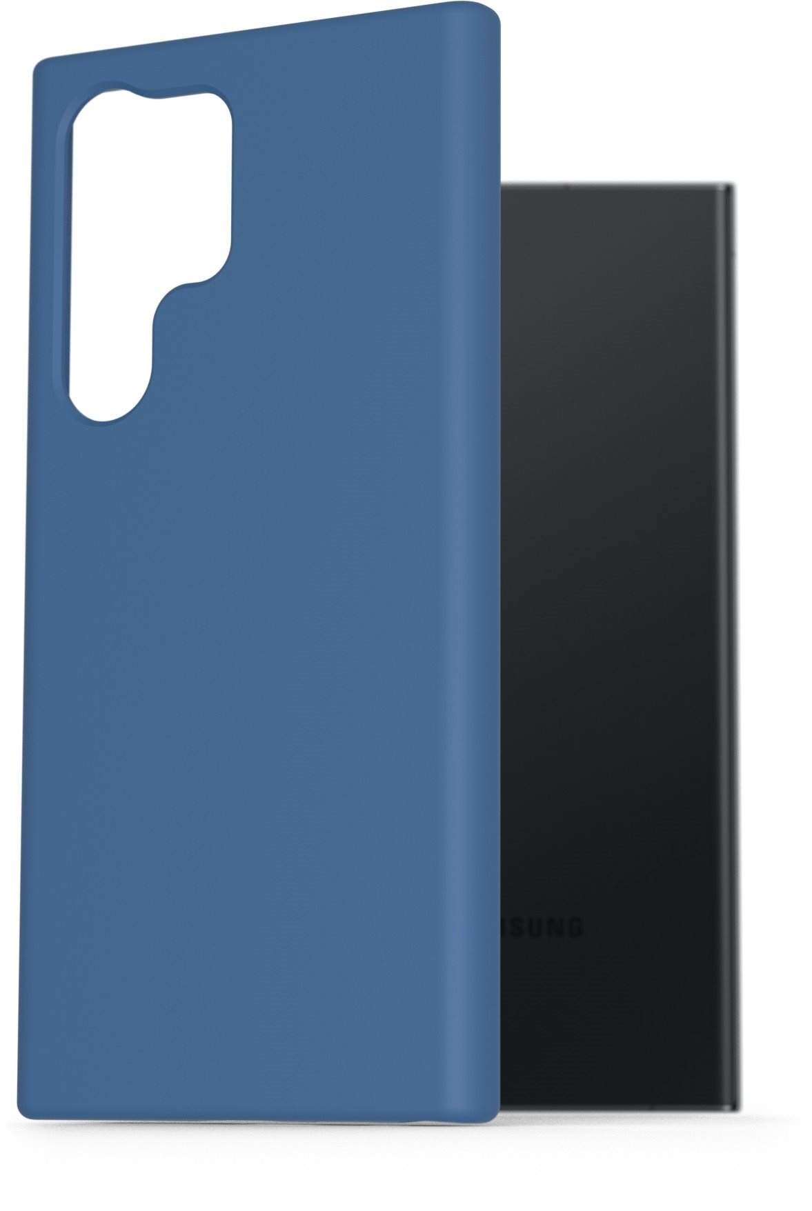 AlzaGuard Premium Liquid Samsung Galaxy S23 Ultra 5G kék szilikon tok