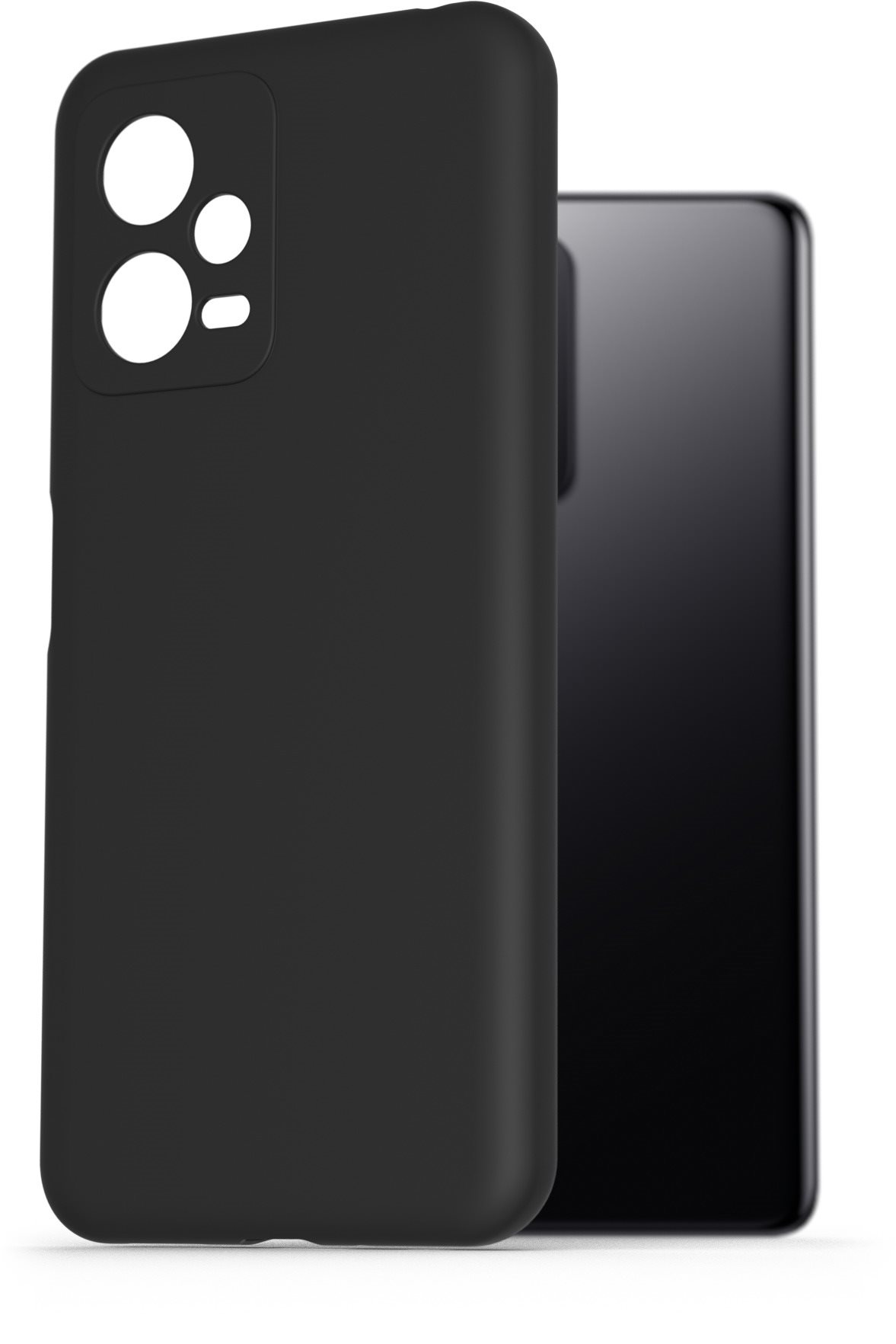 AlzaGuard Premium Liquid Silicone Case a Xiaomi Redmi Note 12 5G készülékhez - fekete