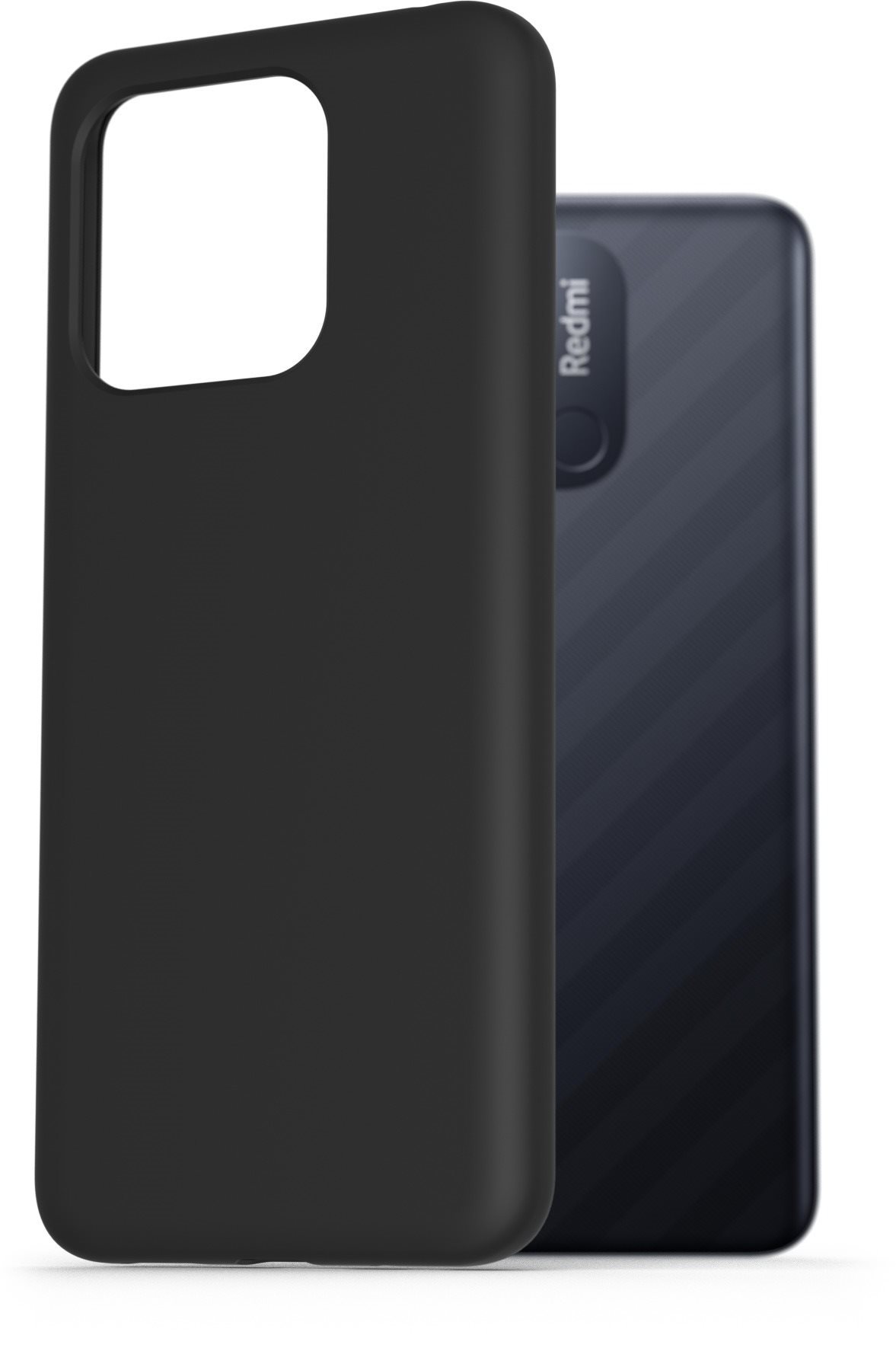 AlzaGuard Premium Liquid Silicone Case a Xiaomi Redmi 12C készülékhez, fekete
