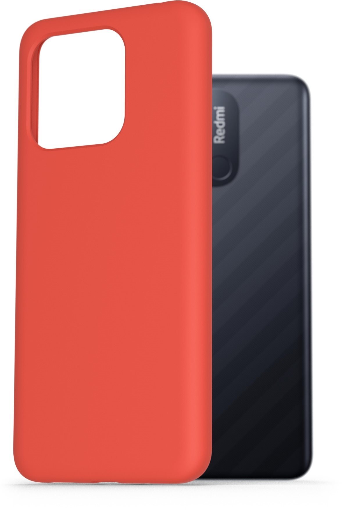 AlzaGuard Premium Liquid Silicone Case a Xiaomi Redmi 12C készülékhez, piros